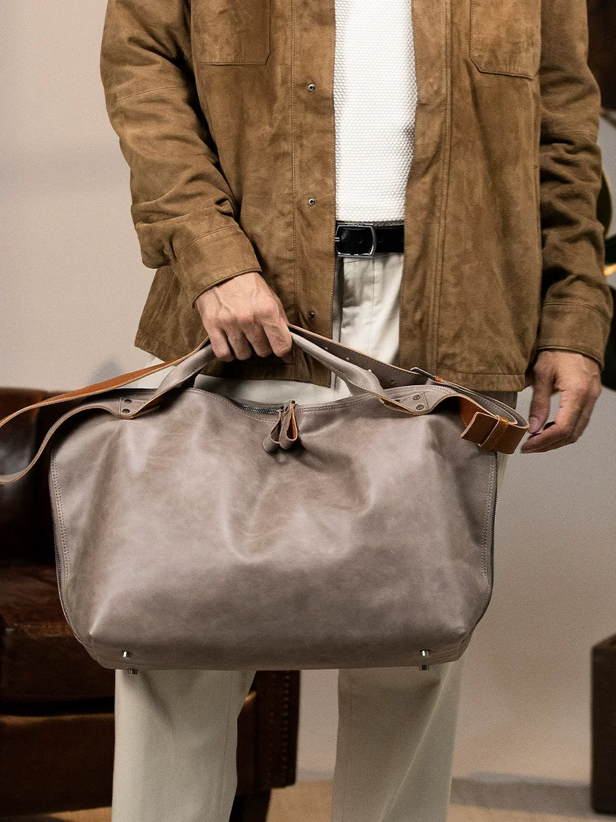 Top Grain Leather Weekender - Image 2