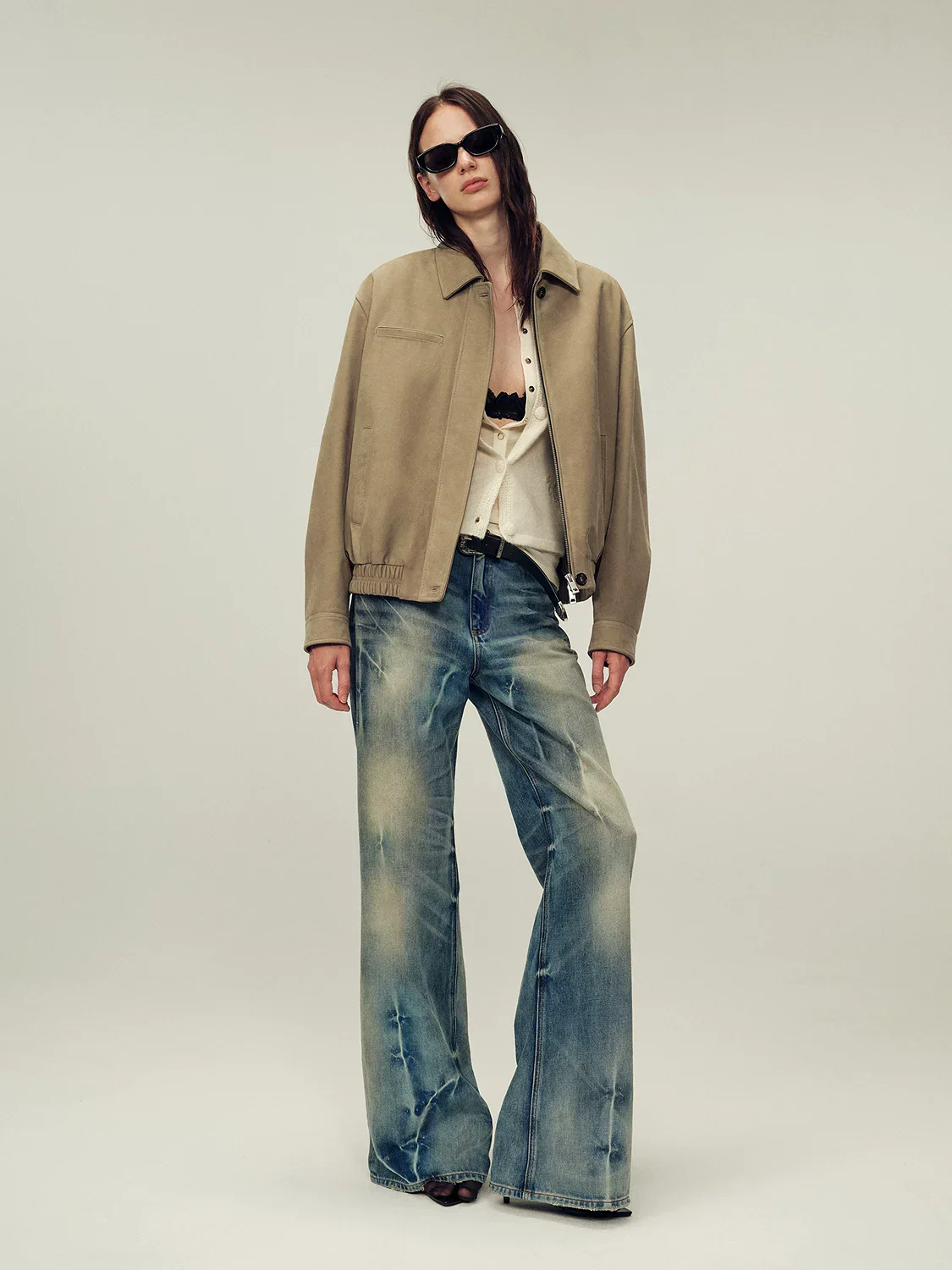 Top-Grain Leather Zip Bomber - Image 3