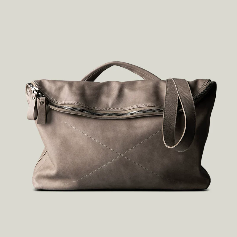 Top-Grain Leather Zip Messenger - Image 9