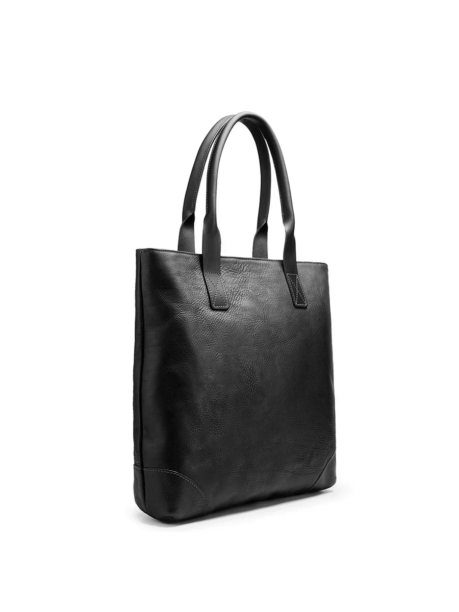 Top-Grain Leather Zip Tote - Image 5