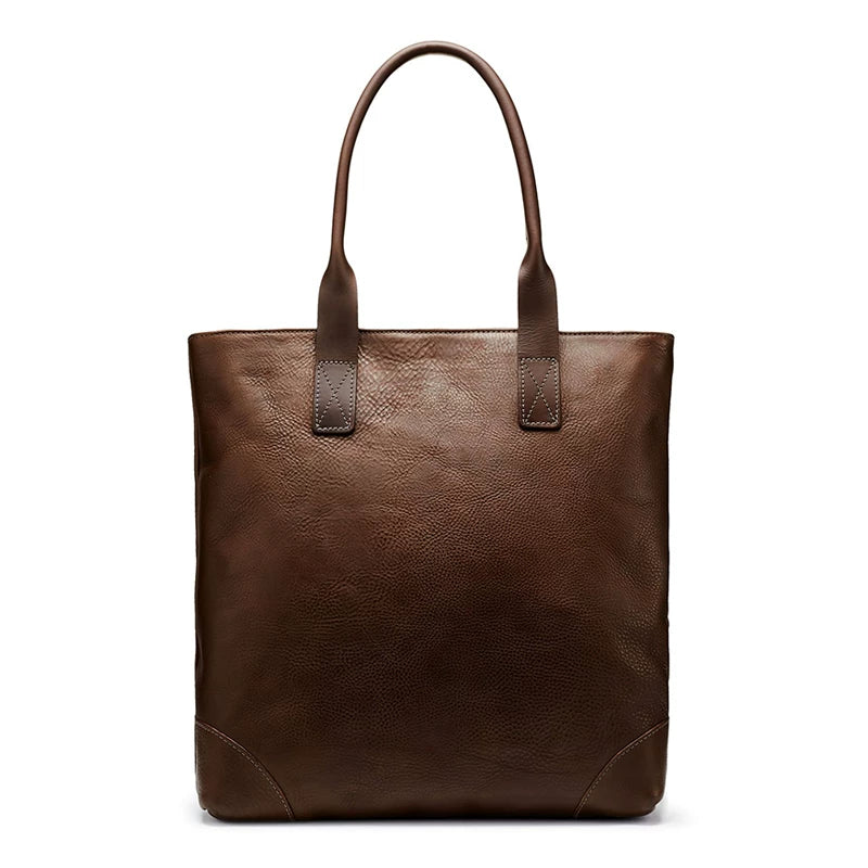 Top-Grain Leather Zip Tote - Image 6