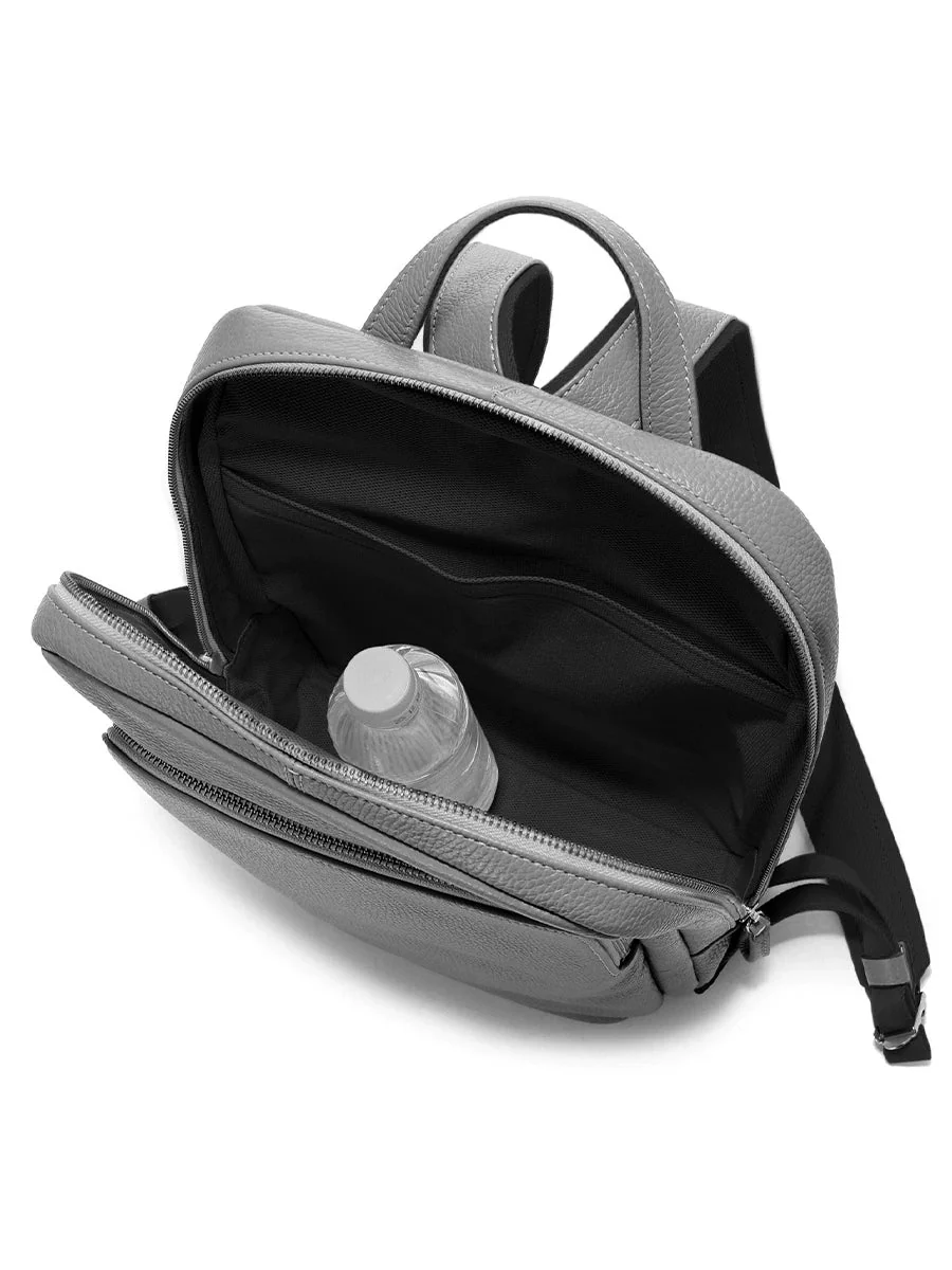 Top-Grain Pebble-Grain Leather Backpack - Image 3