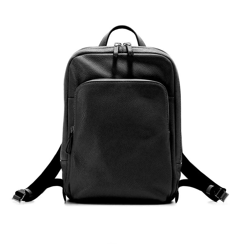 Top-Grain Pebble-Grain Leather Backpack - Image 7