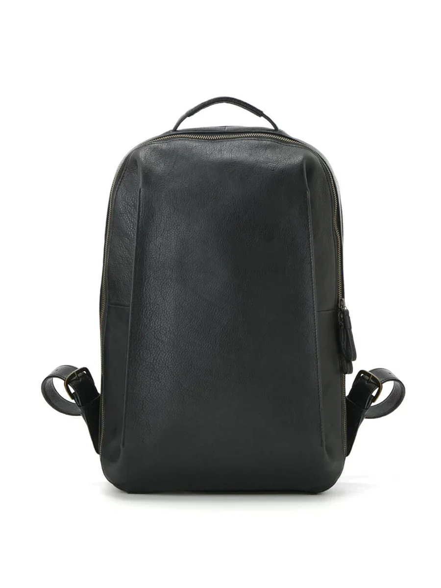 Top-Grain Pebbled Leather Laptop Backpack - Image 5