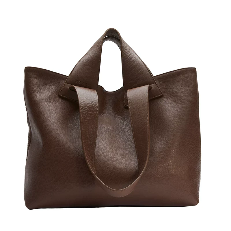 Top Grain Pebbled Leather Tote - Image 8