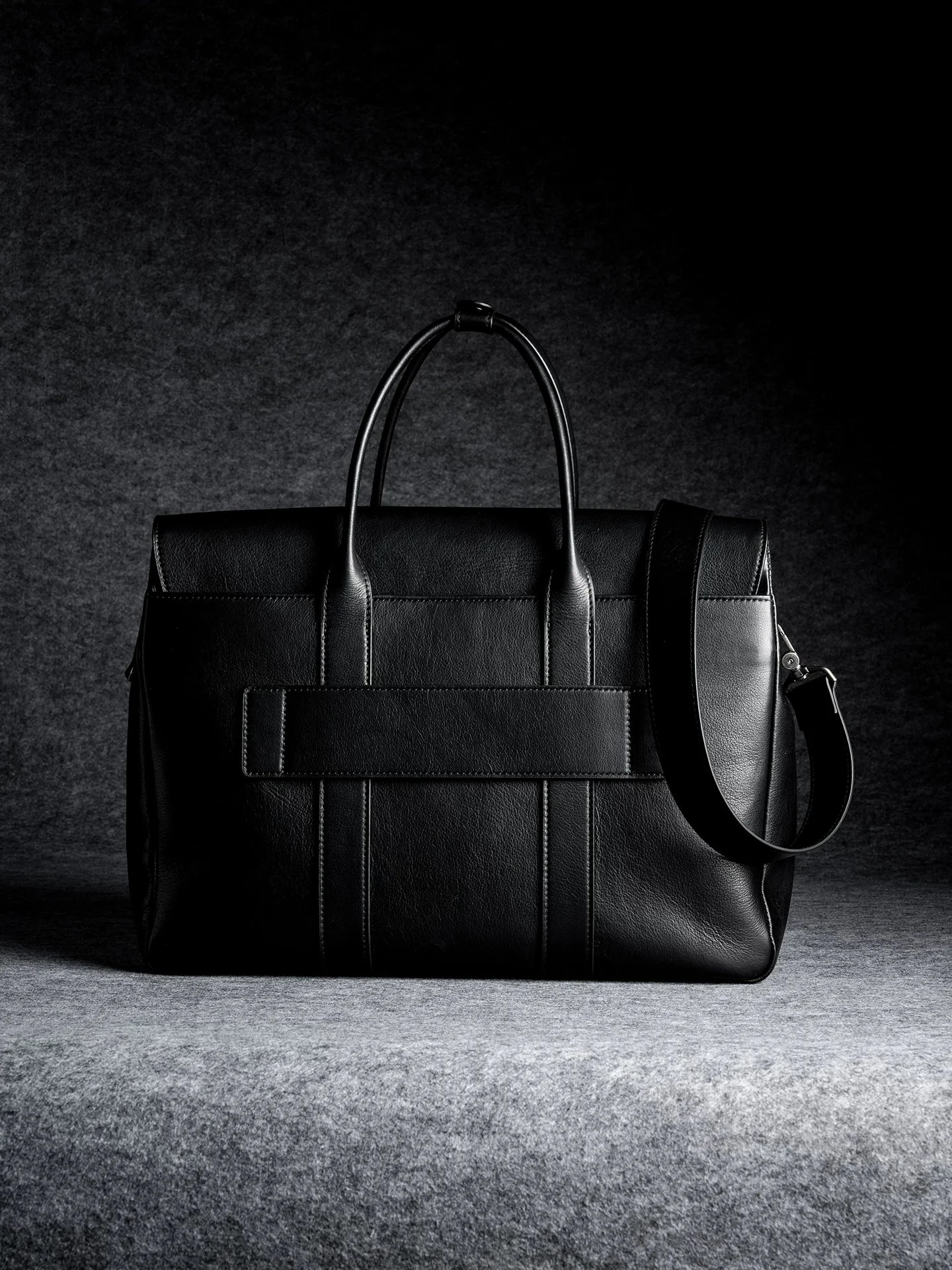 Top-Grain Vegetable-Tanned Leather Briefcase - Image 5