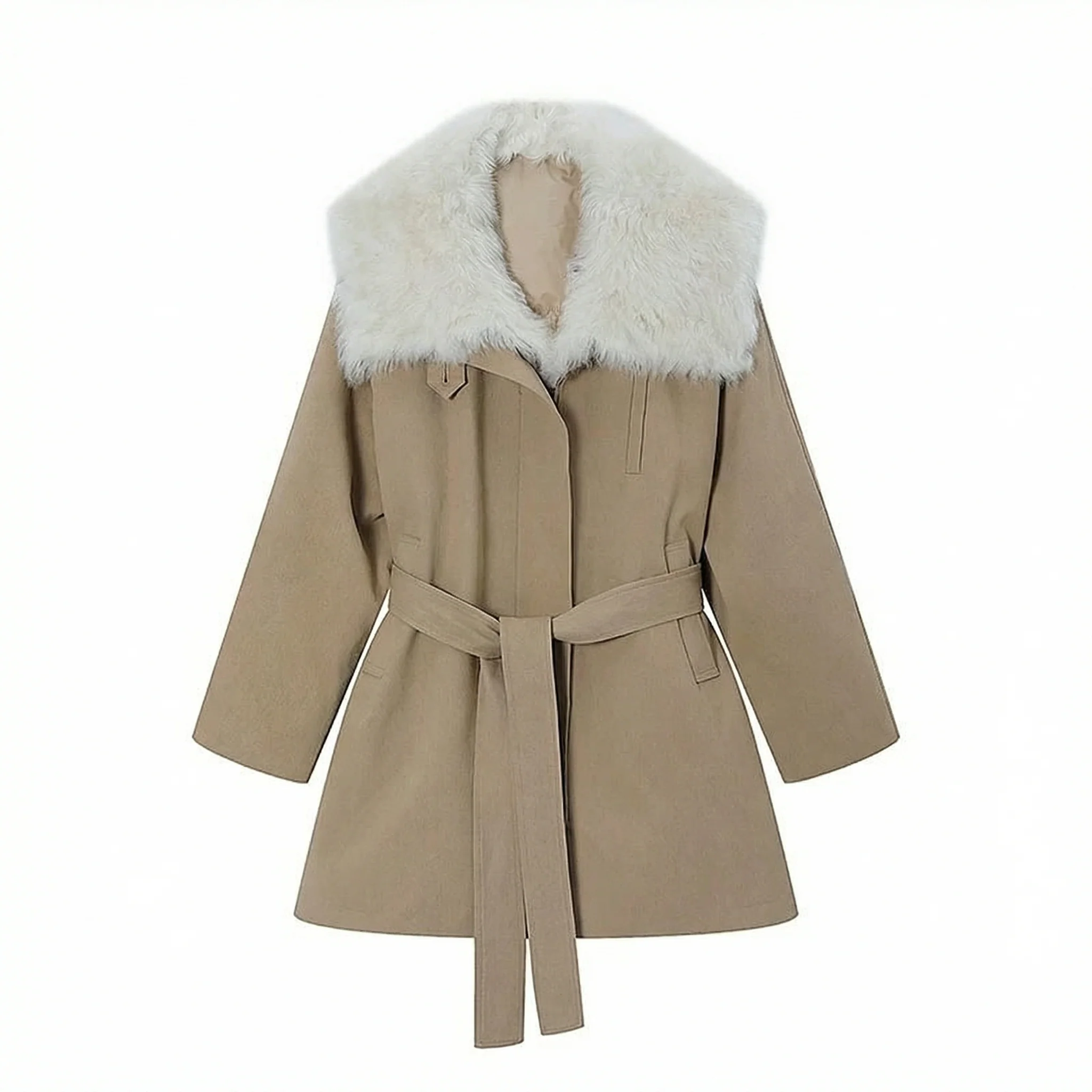 Toscana Shearling Collar Down Parka - Image 6