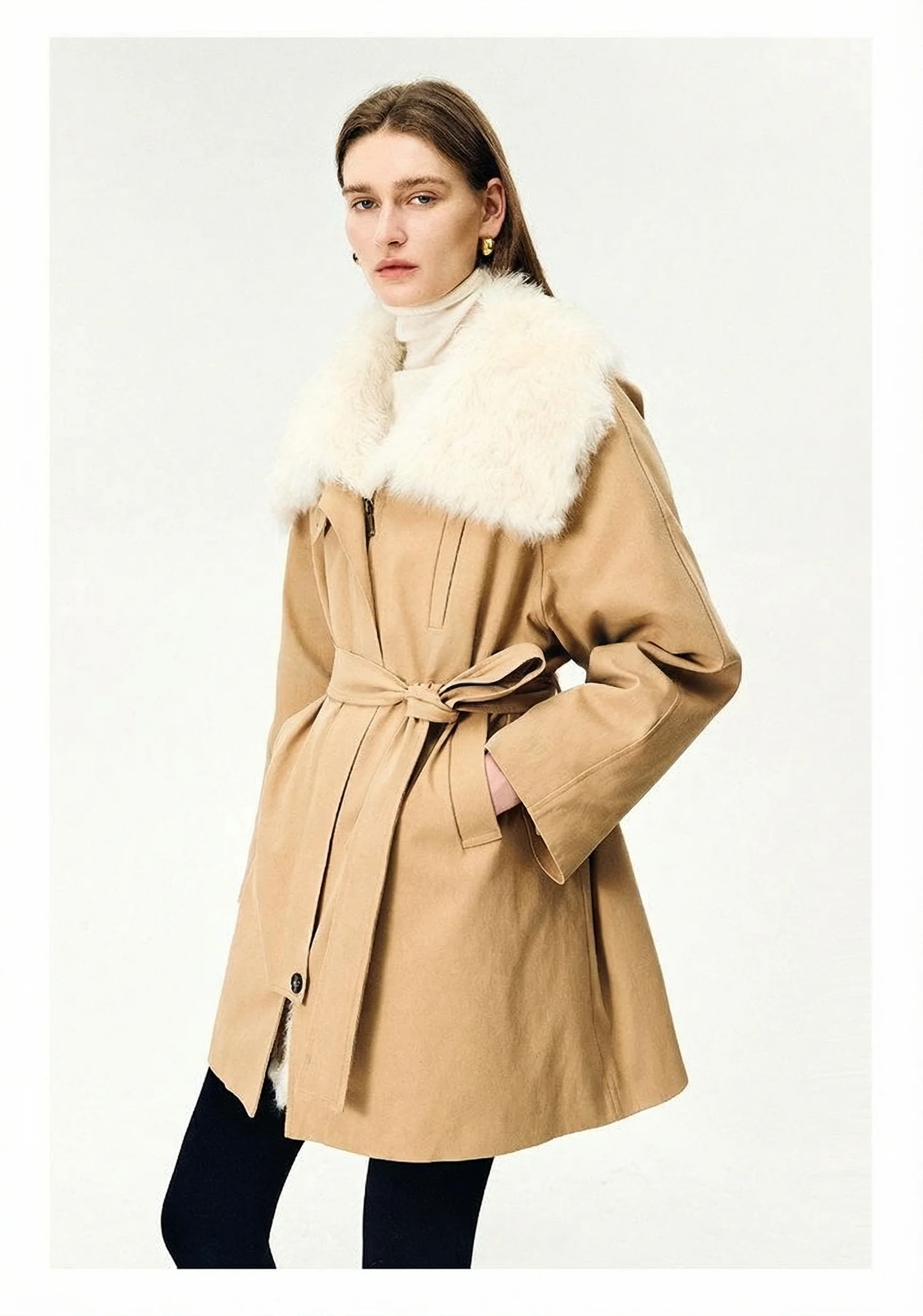 Toscana Shearling Collar Down Parka - Image 8