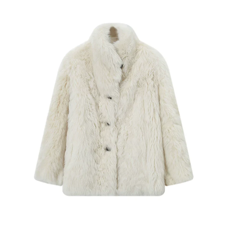 Toscana Shearling High-Neck Jacket - Image 3