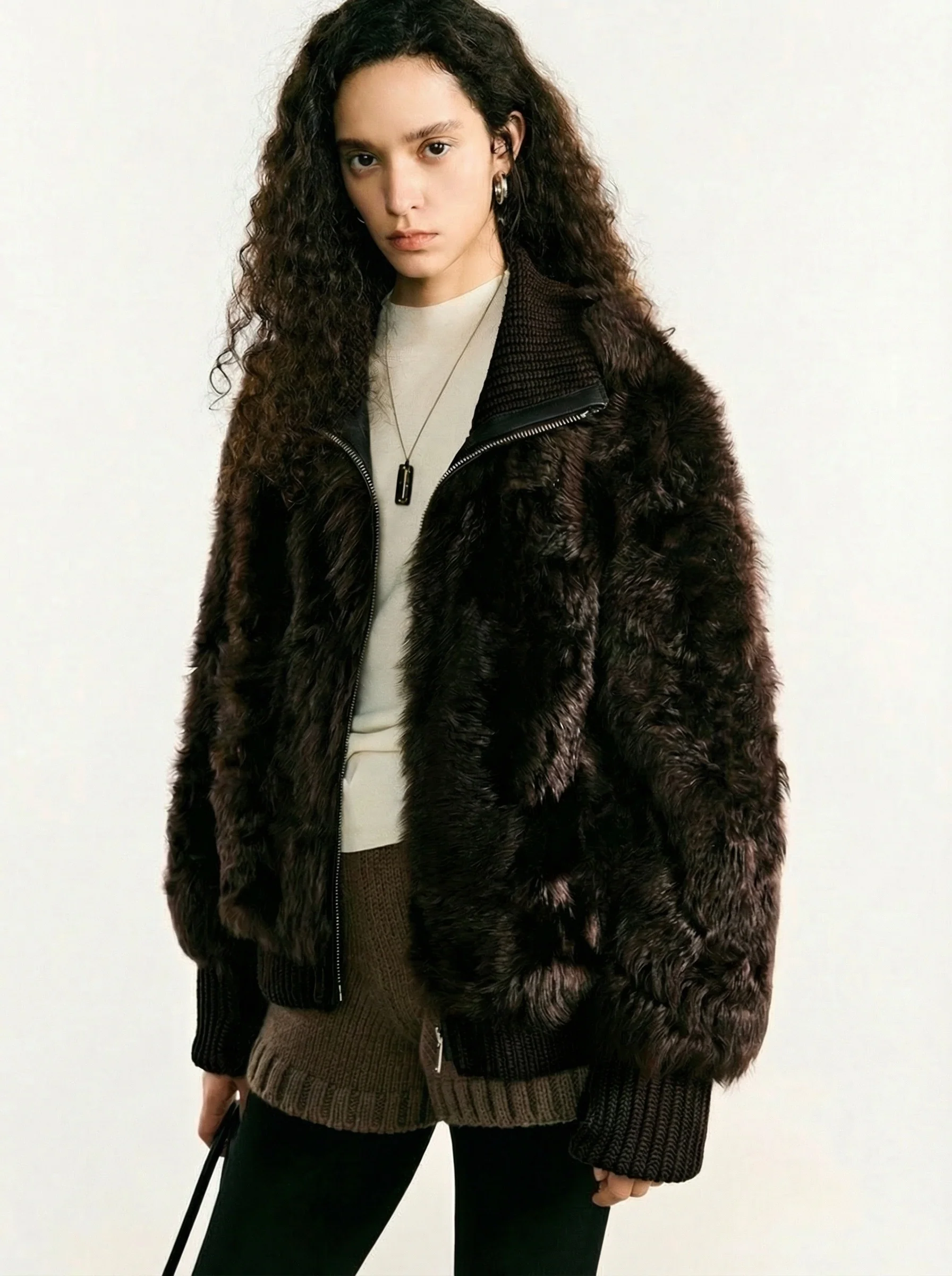 Toscana Shearling Zip Jacket - Image 5