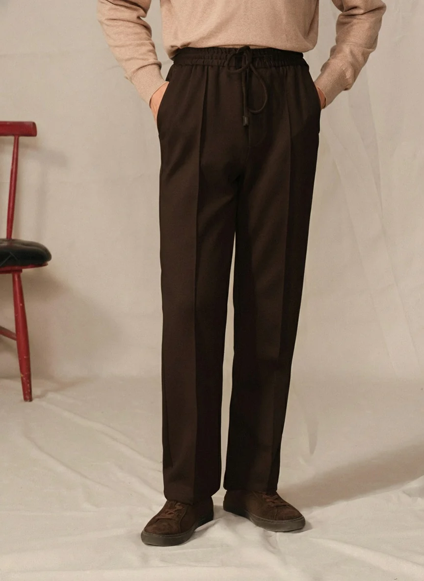 Travel Straight-Leg Drawstring Trousers - Image 20