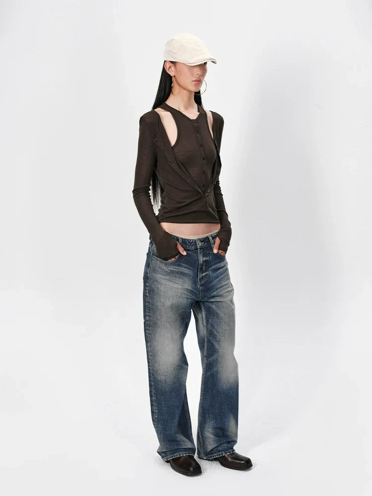 Tree Low-Rise Straight Jeans - Image 4