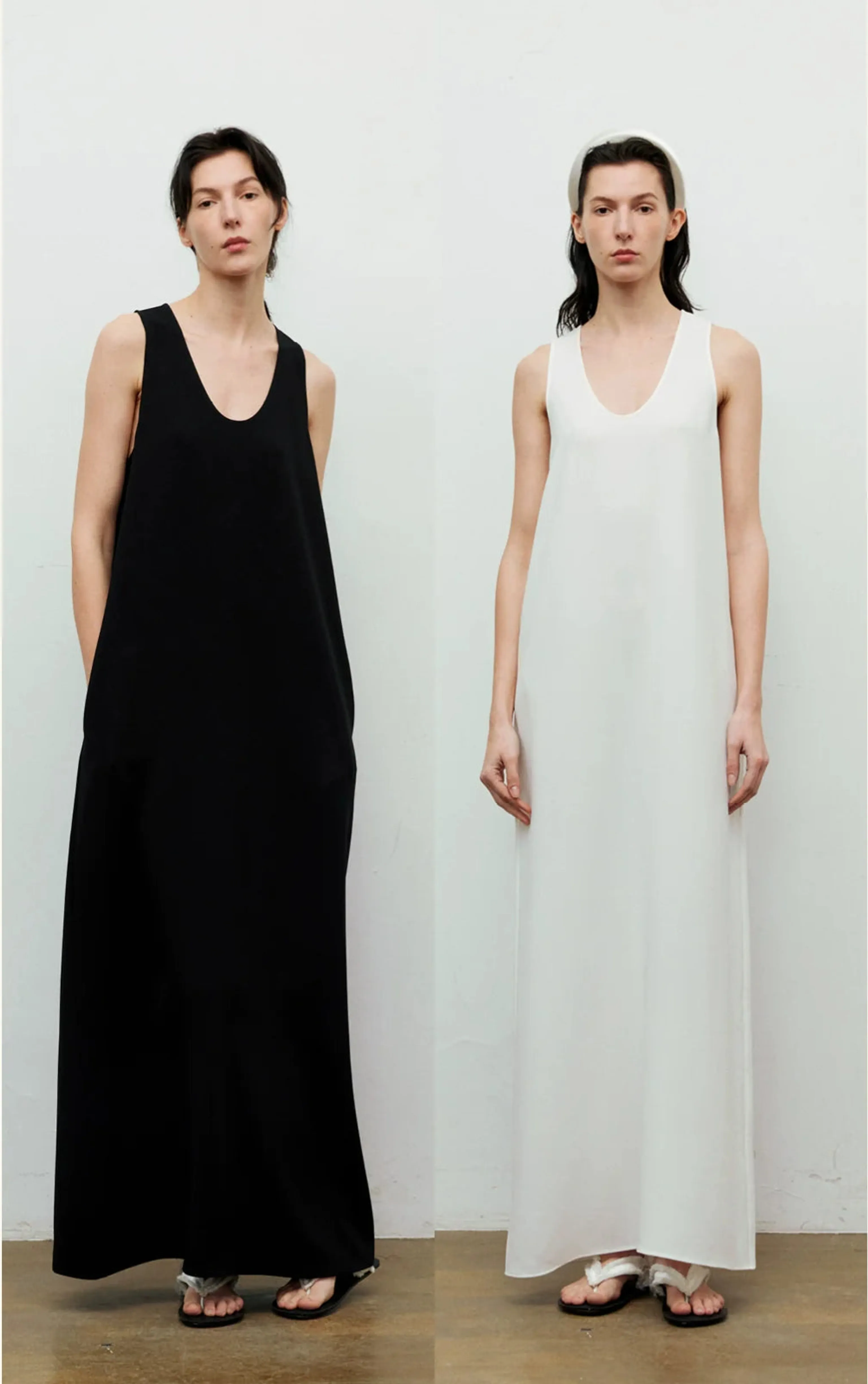 Triacetate U-Neck Sleeveless Maxi Dress - Image 7