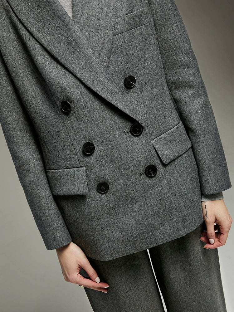 Tricia Double-Breasted Wool Suit - Image 3