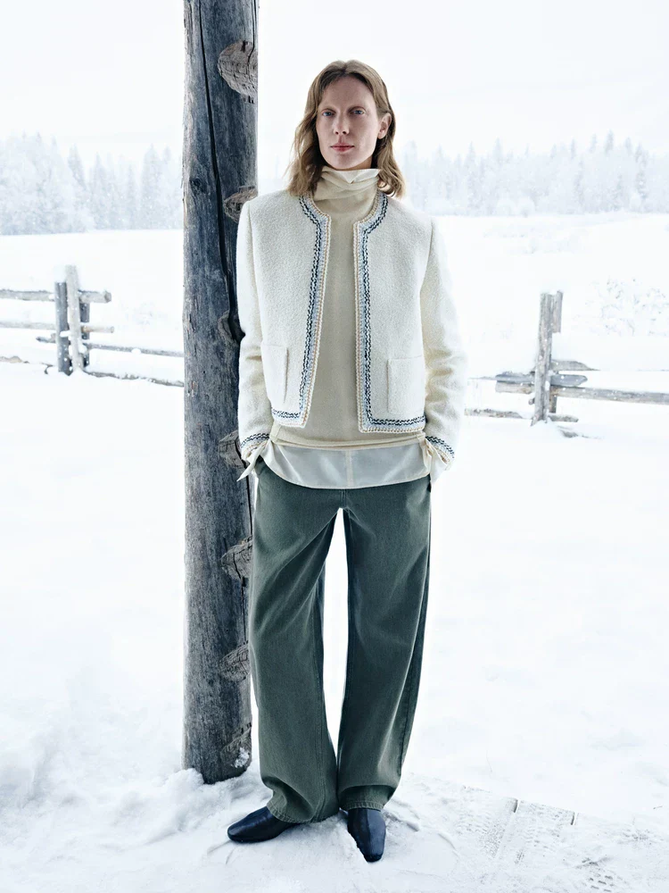 Trim Bouclé Jacket - Image 2