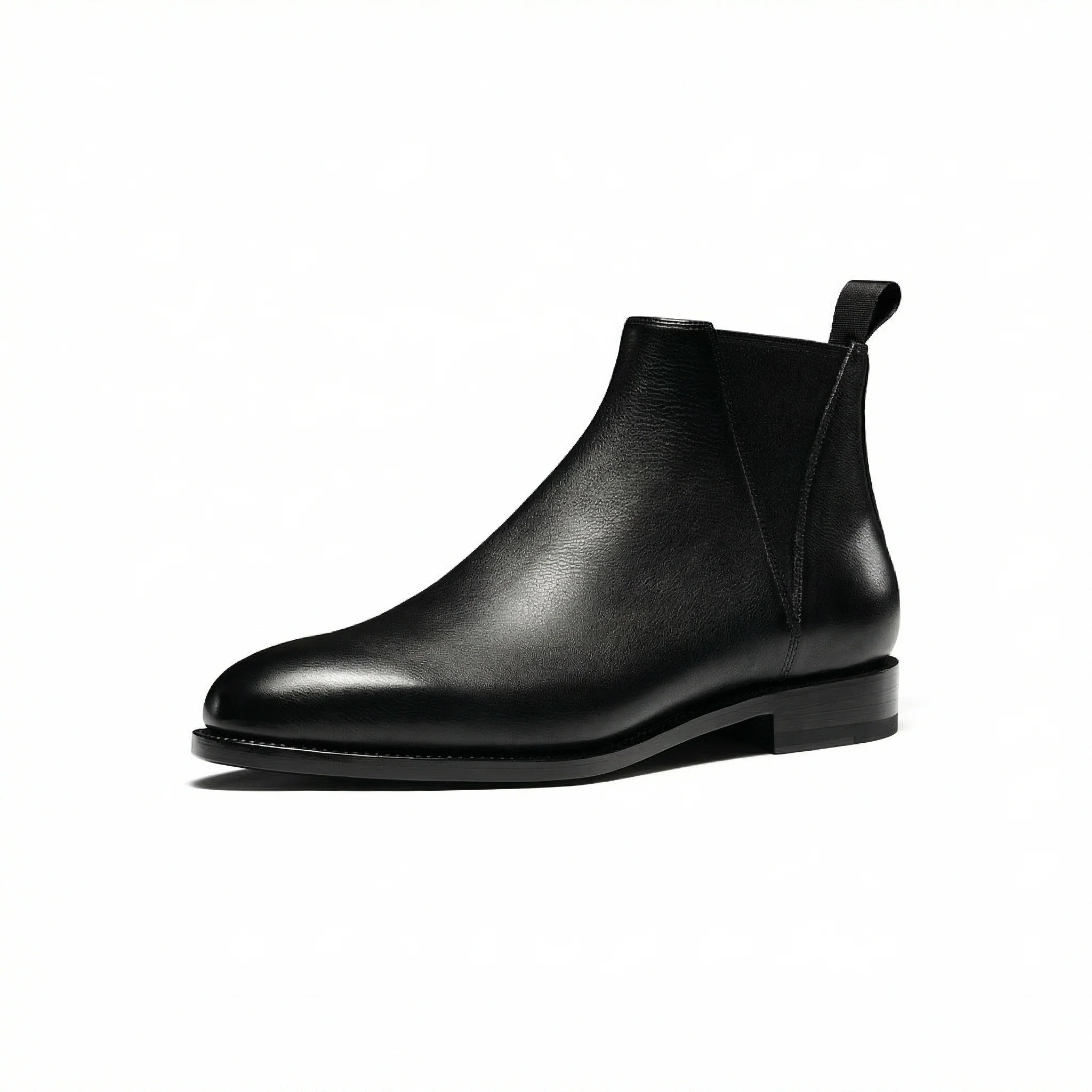Tumbled Leather Chelsea Boots