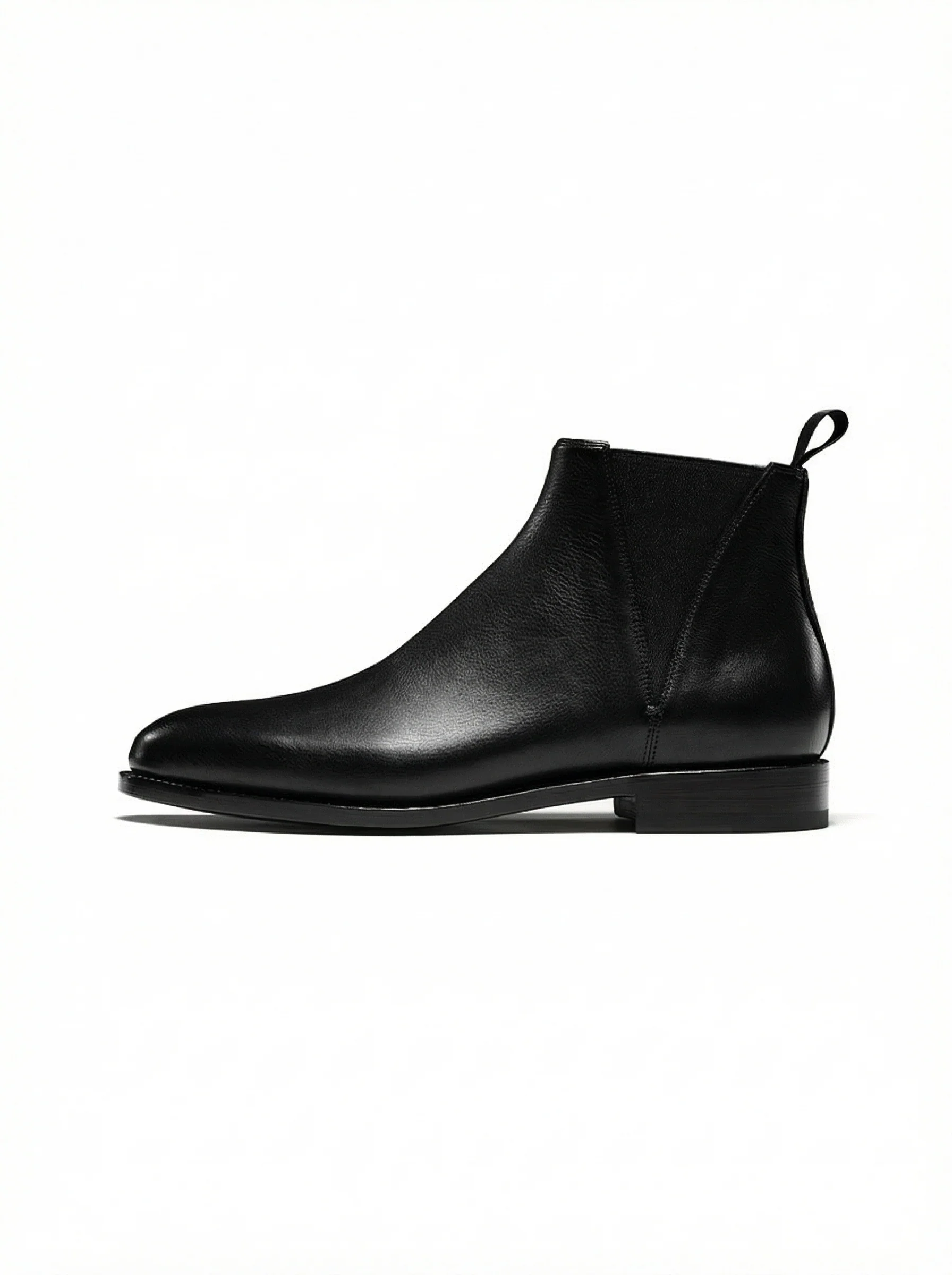 Tumbled Leather Chelsea Boots - Image 3