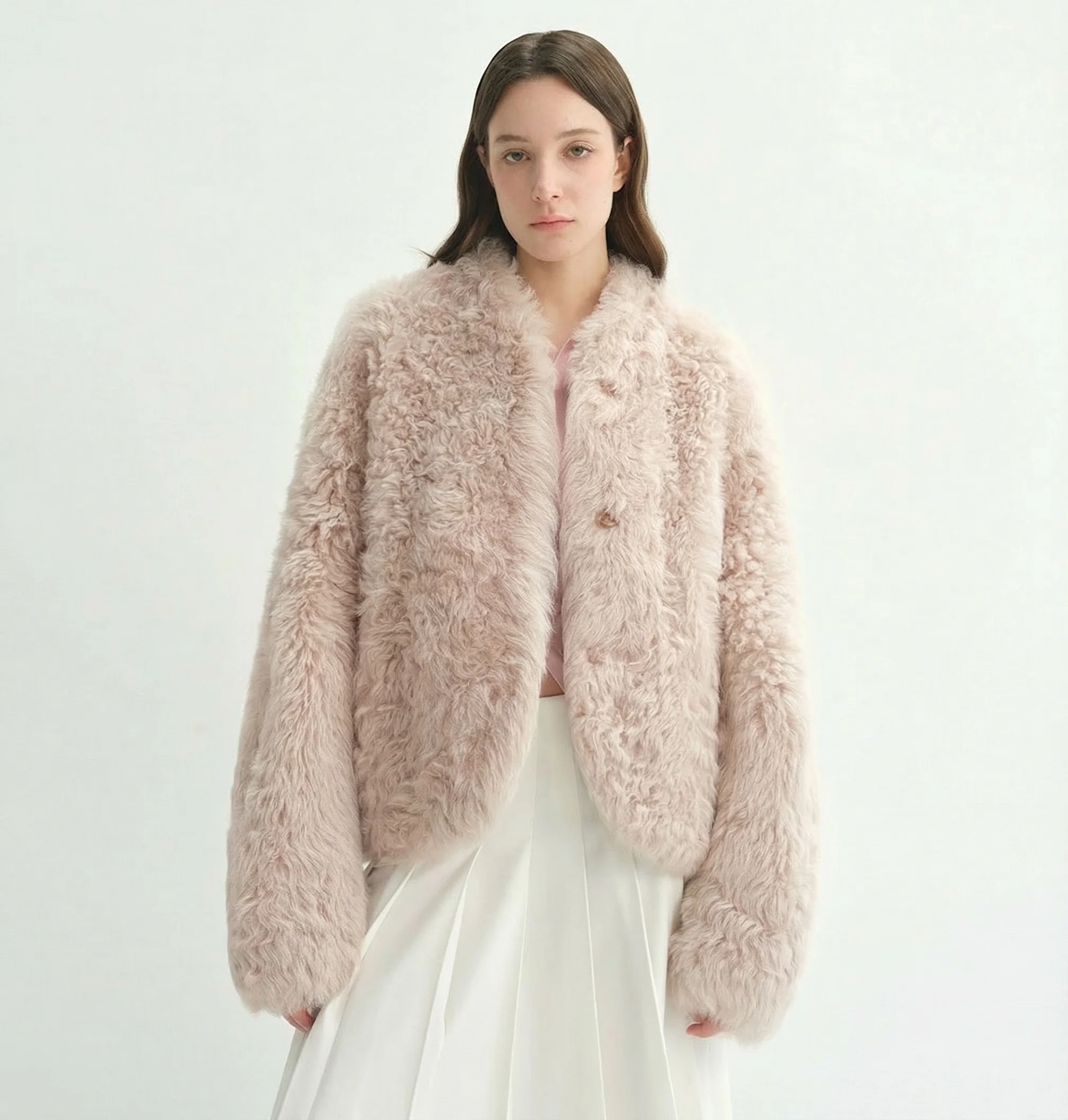 Tuscan Curly Shearling Jacket - Image 13