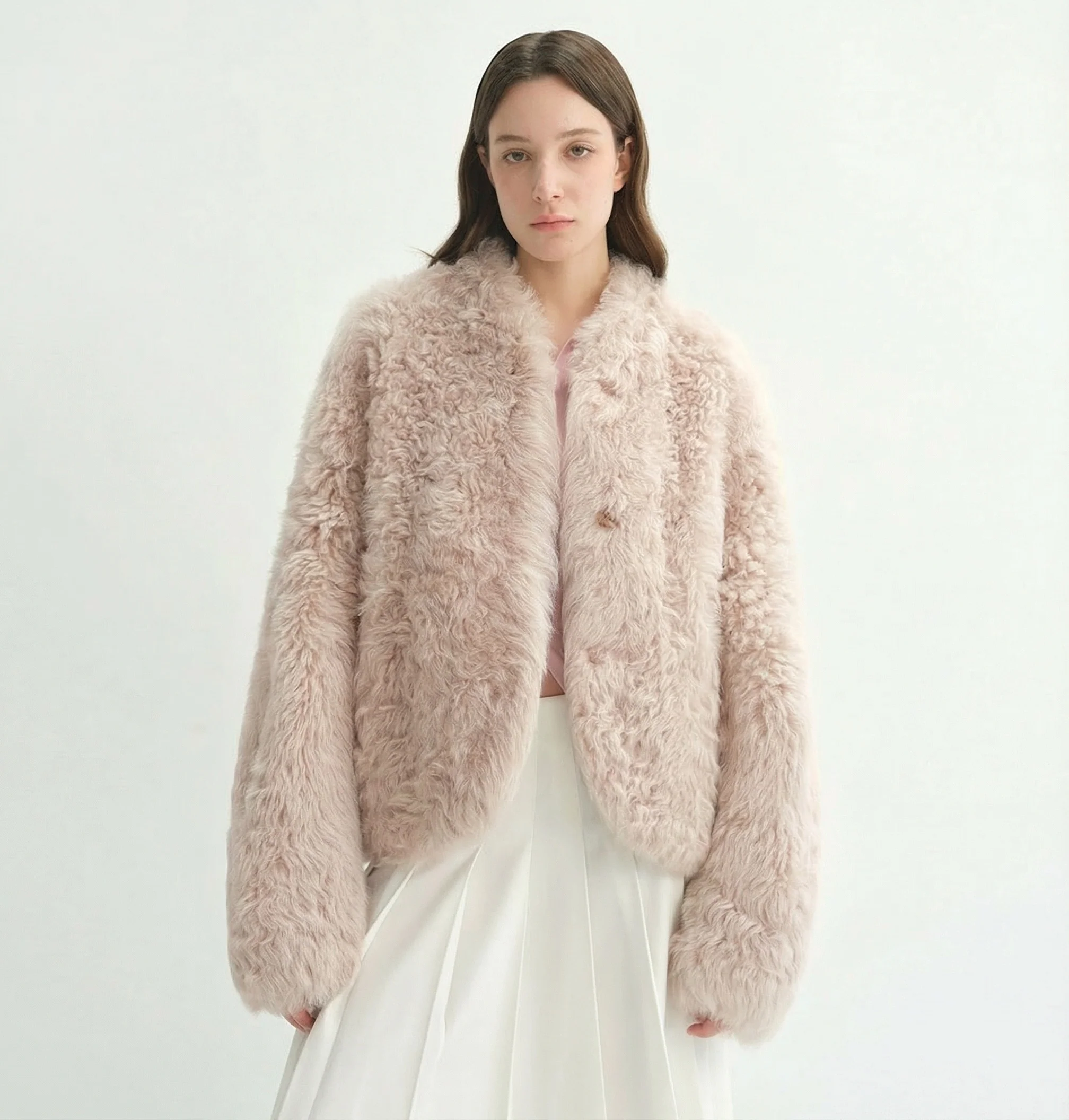 Tuscan Curly Shearling Jacket - Image 17