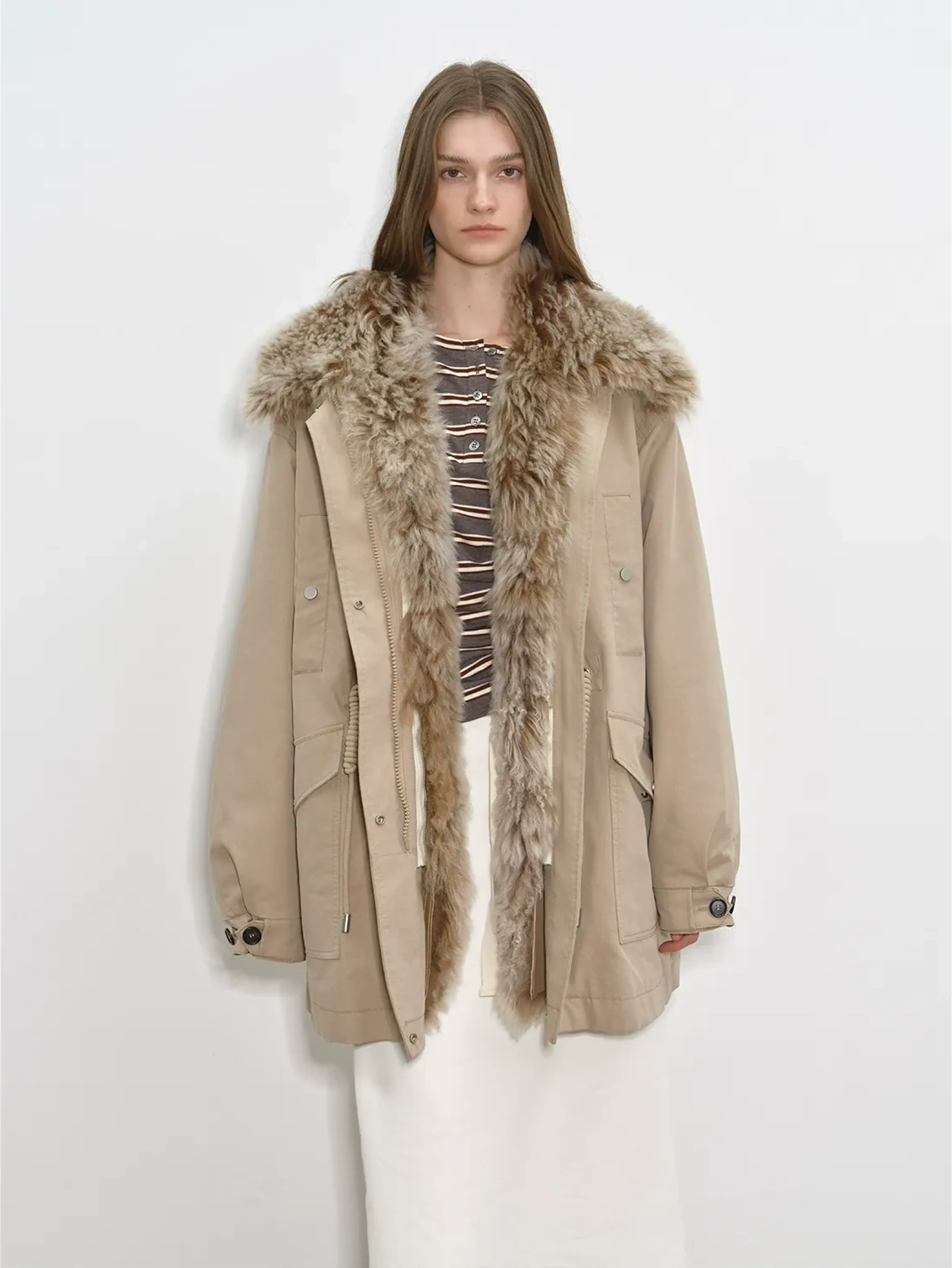 Tuscan Fur Collar Down Parker - Image 7