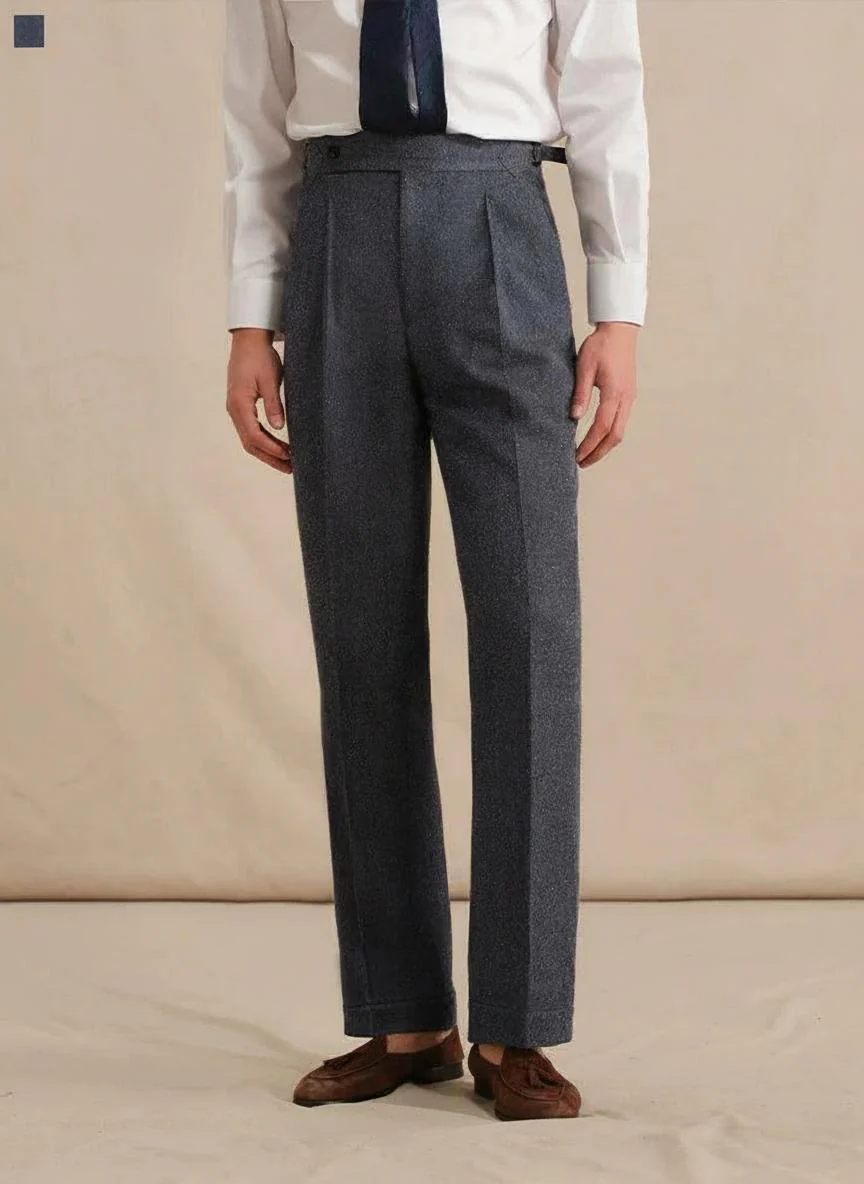 Tussah Silk High-Waist Trousers - Image 2