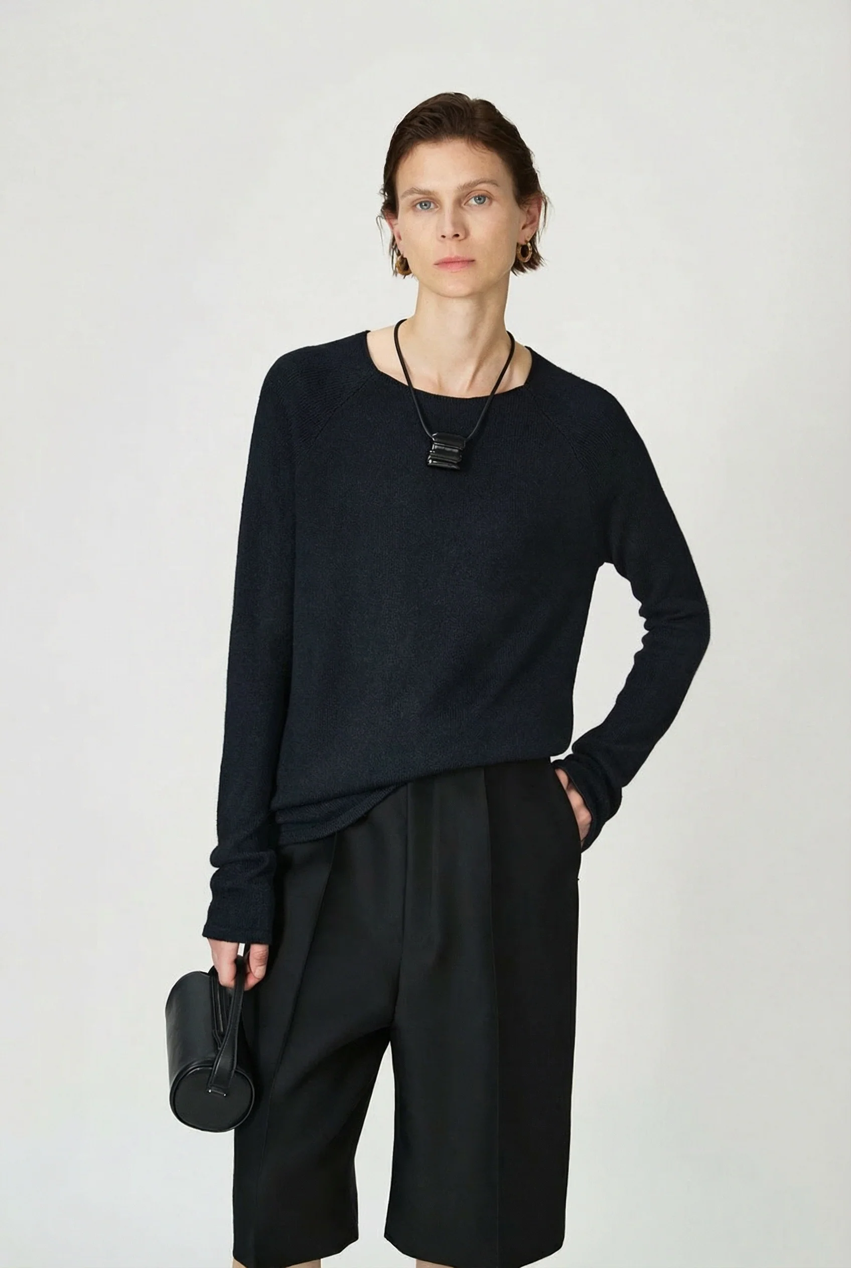 Tussah Silk Knit Three-Piece Set - Image 8