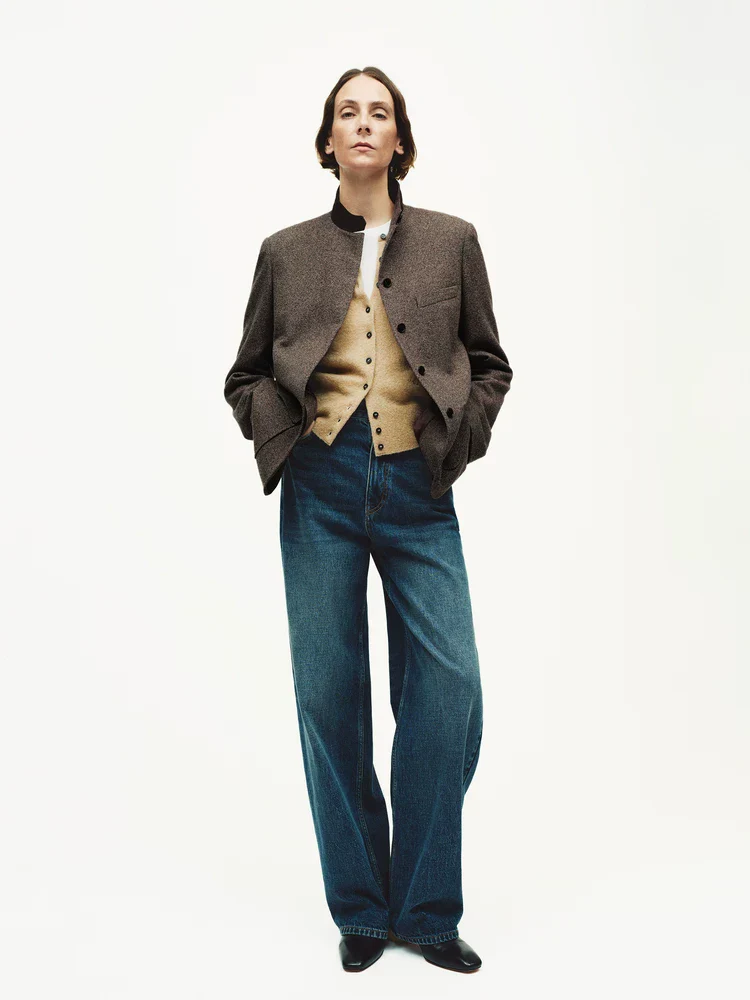 Tweed Stand-Collar Jacket - Image 2