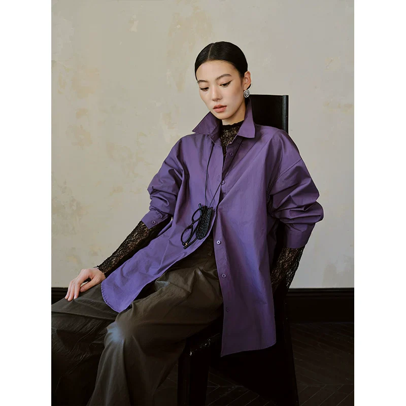 Twilight Purple Oversized Shirt - Image 4