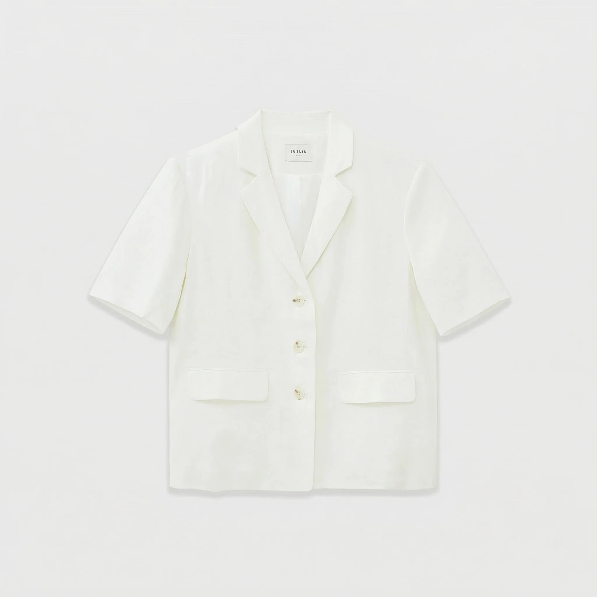 Twill Texture Short-Sleeved Suit - Image 6