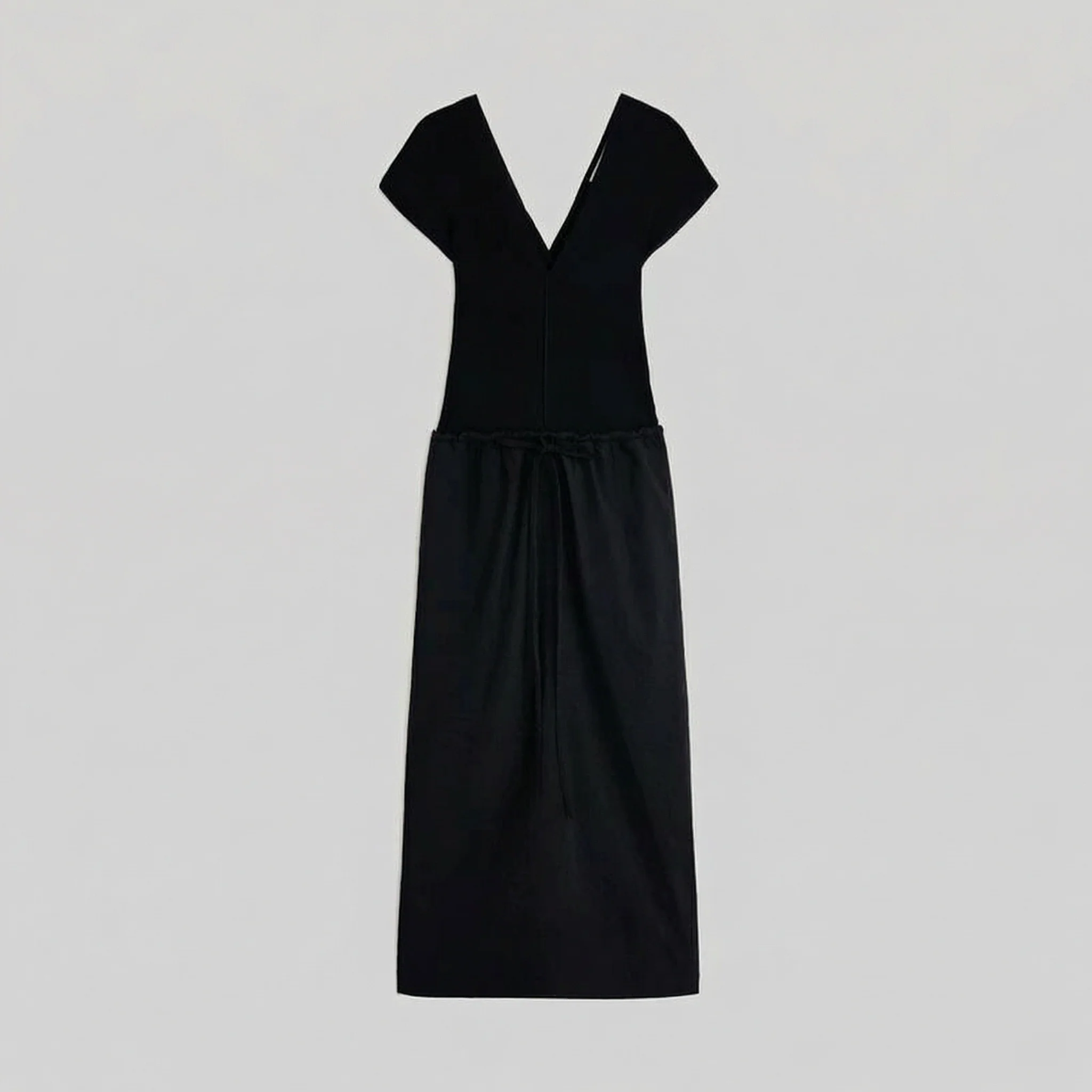 Twist-Back Drawstring Dress - Image 7