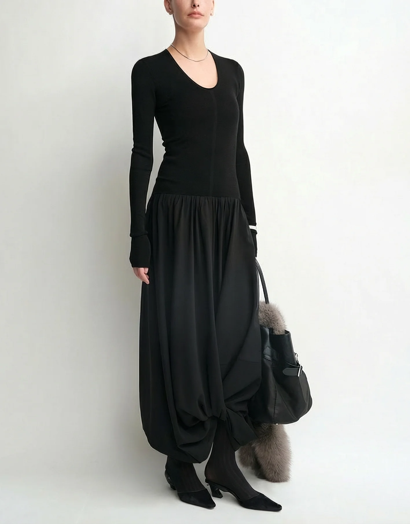 Twist-Hem Drop-Waist Dress - Image 3