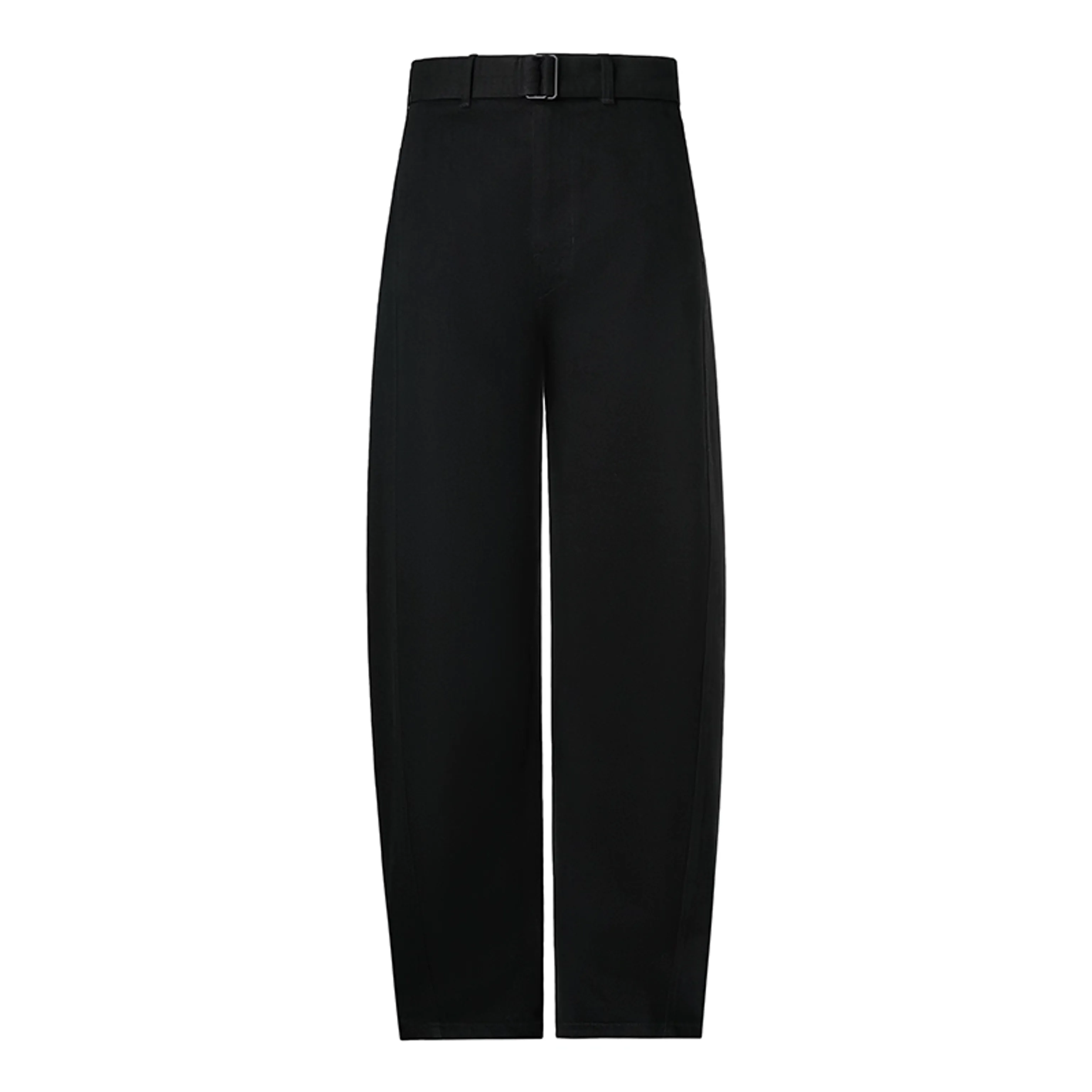 Twisted-Seam Belted Wide-Leg Pants - Image 4