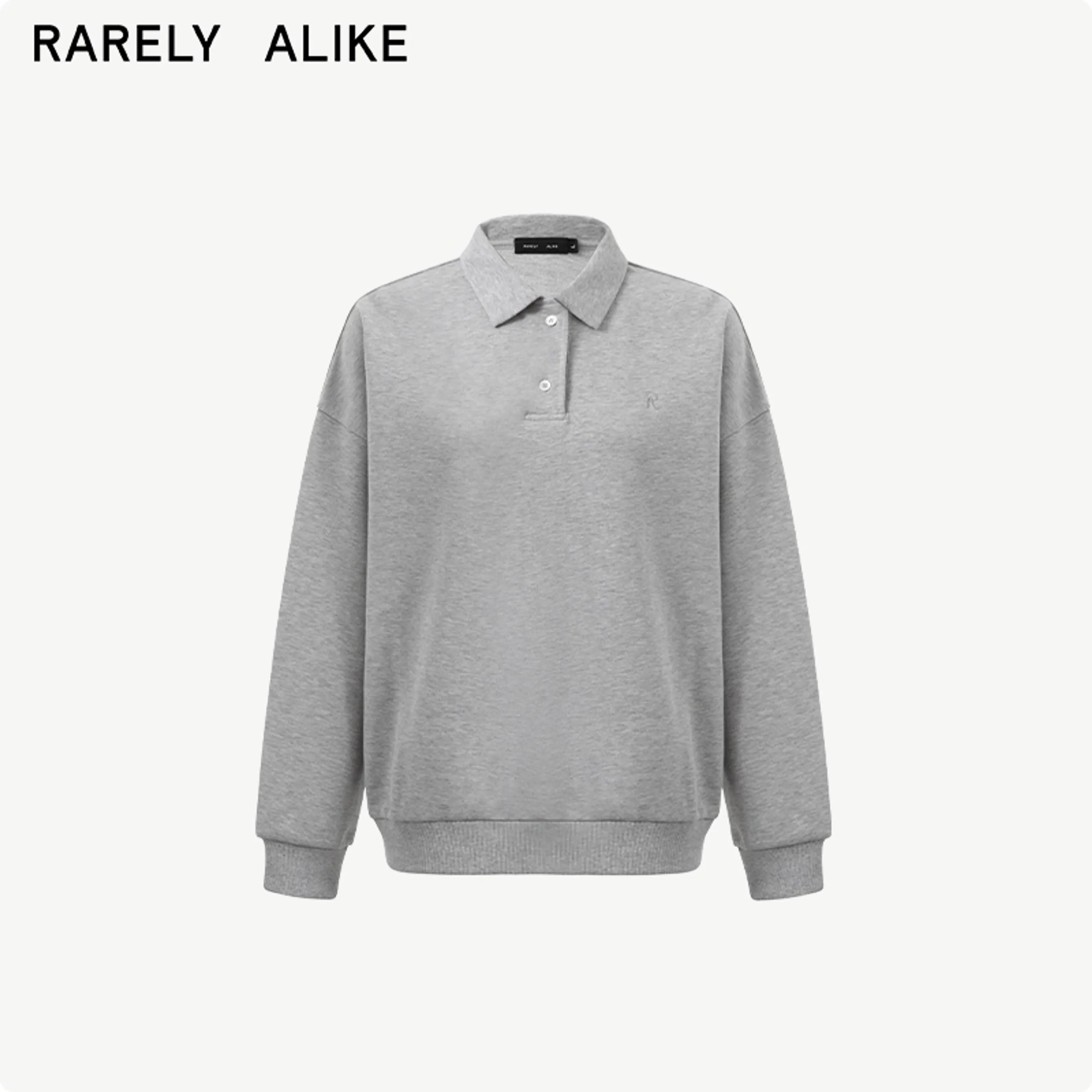 Two-Button Polo-Collar Sweatshirt - Image 6