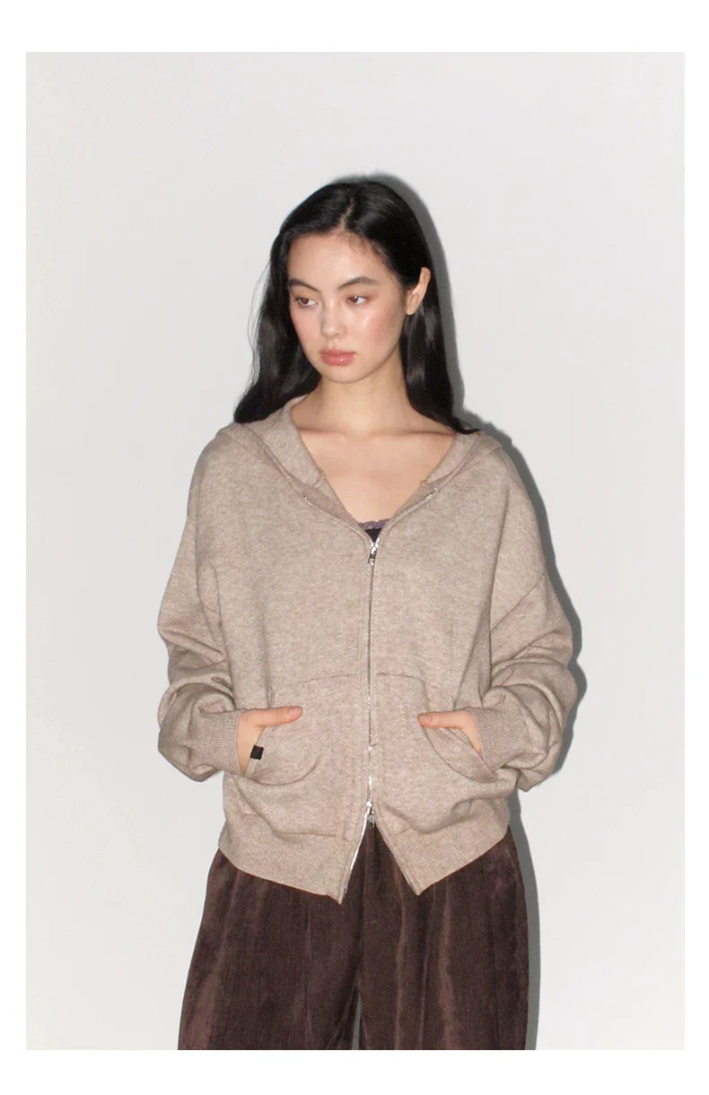 Two-Tone Heather Zip Hoodie - Image 6