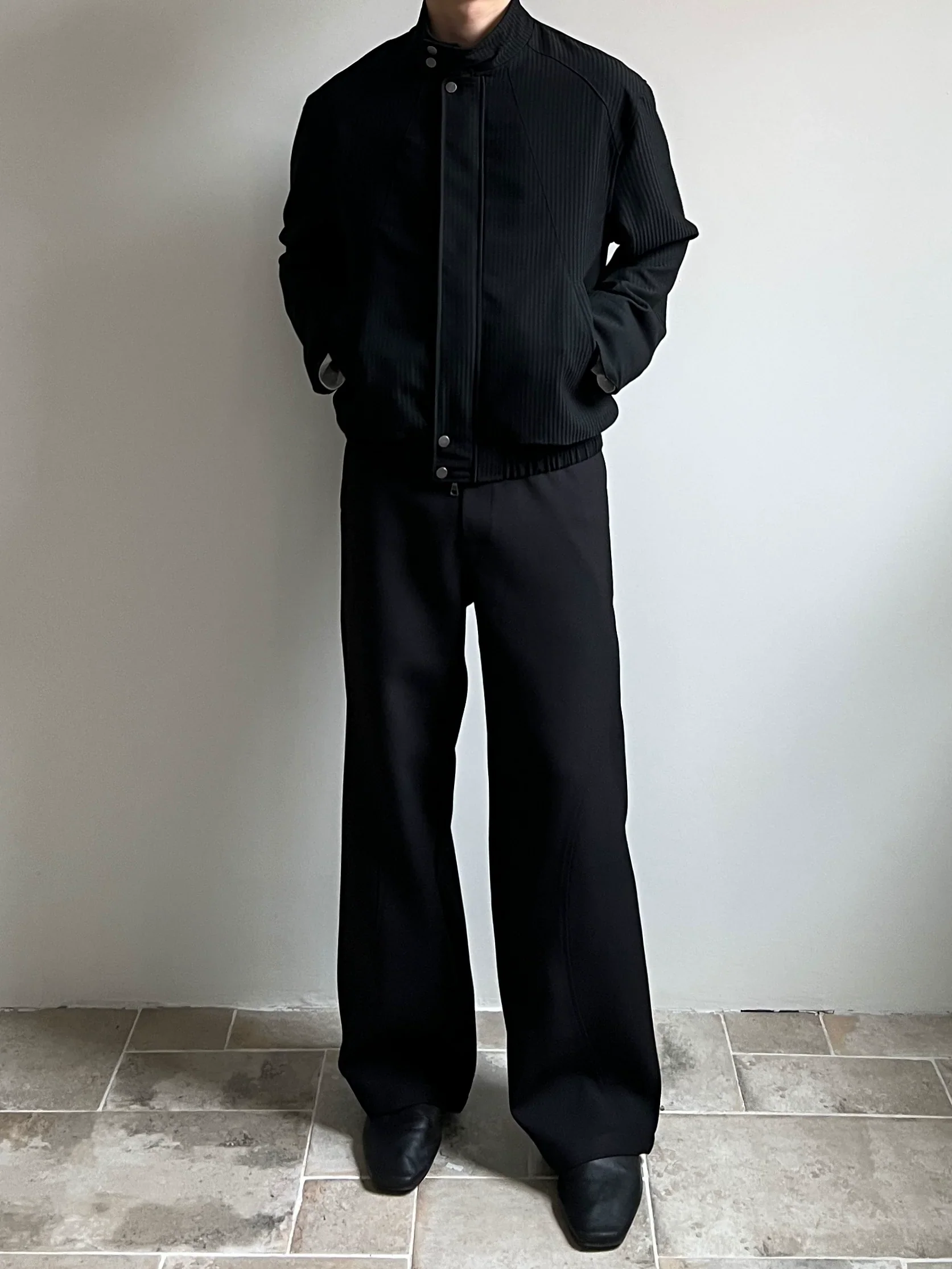 Two-Tone High Neck Jacket - Image 2