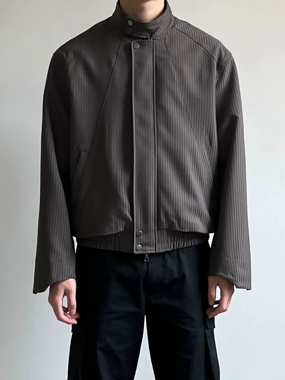 Two-Tone High Neck Jacket - Image 7