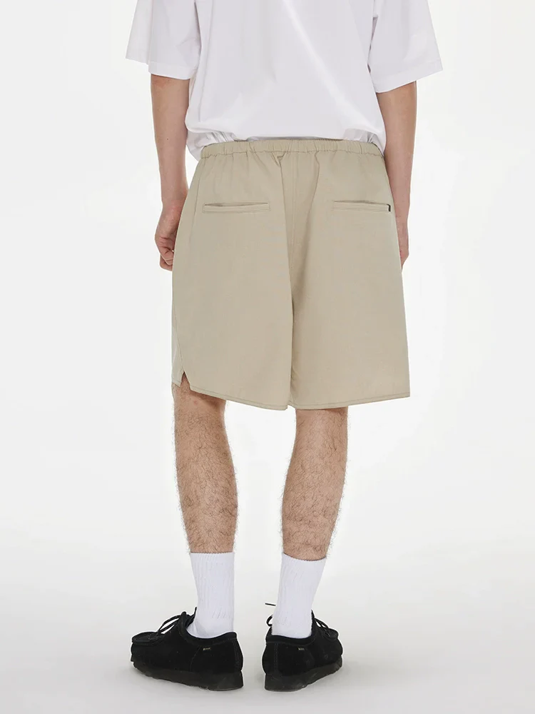 Two-Tone Linen-Feel Shorts - Image 4