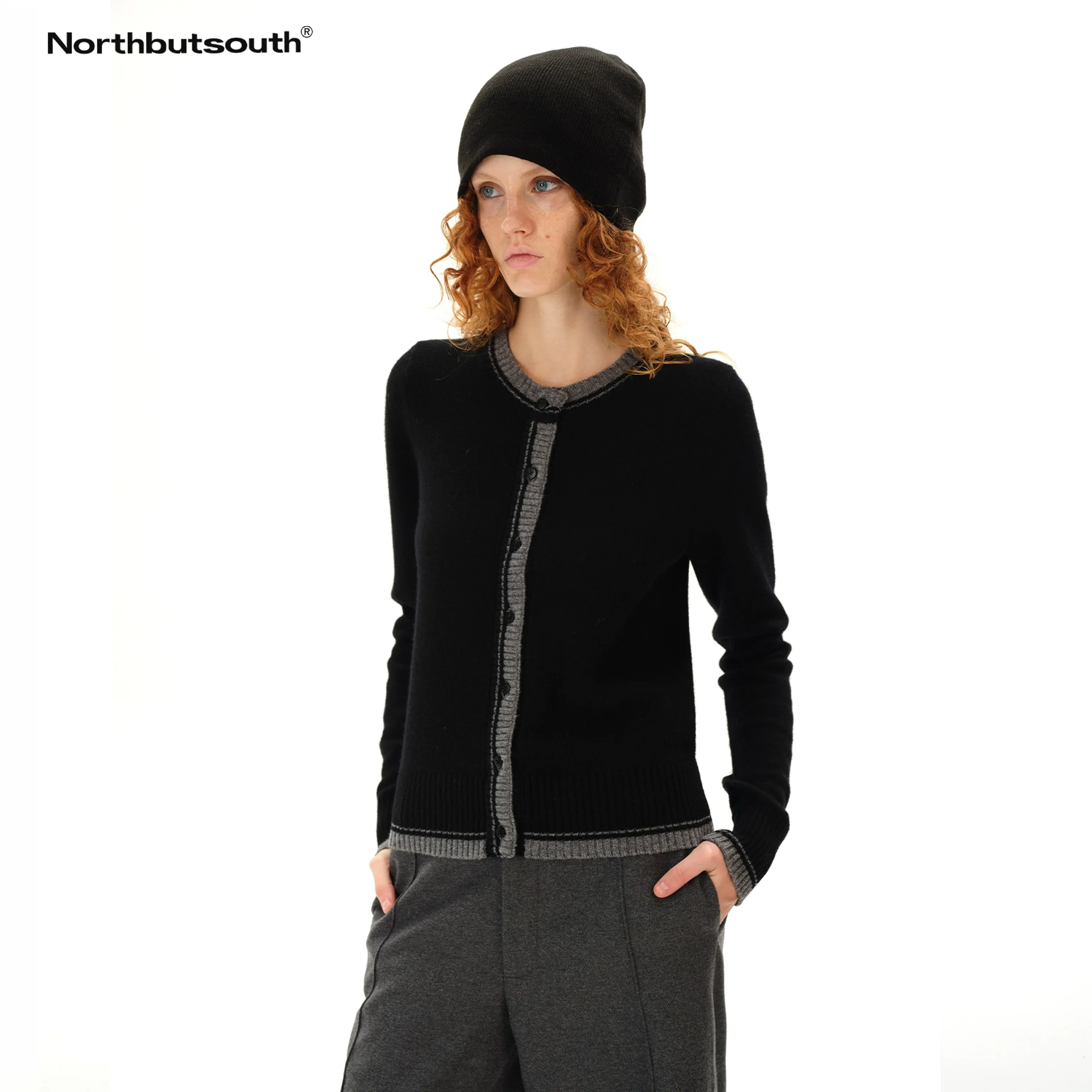 Two-tone Wool Cardigan - Image 5