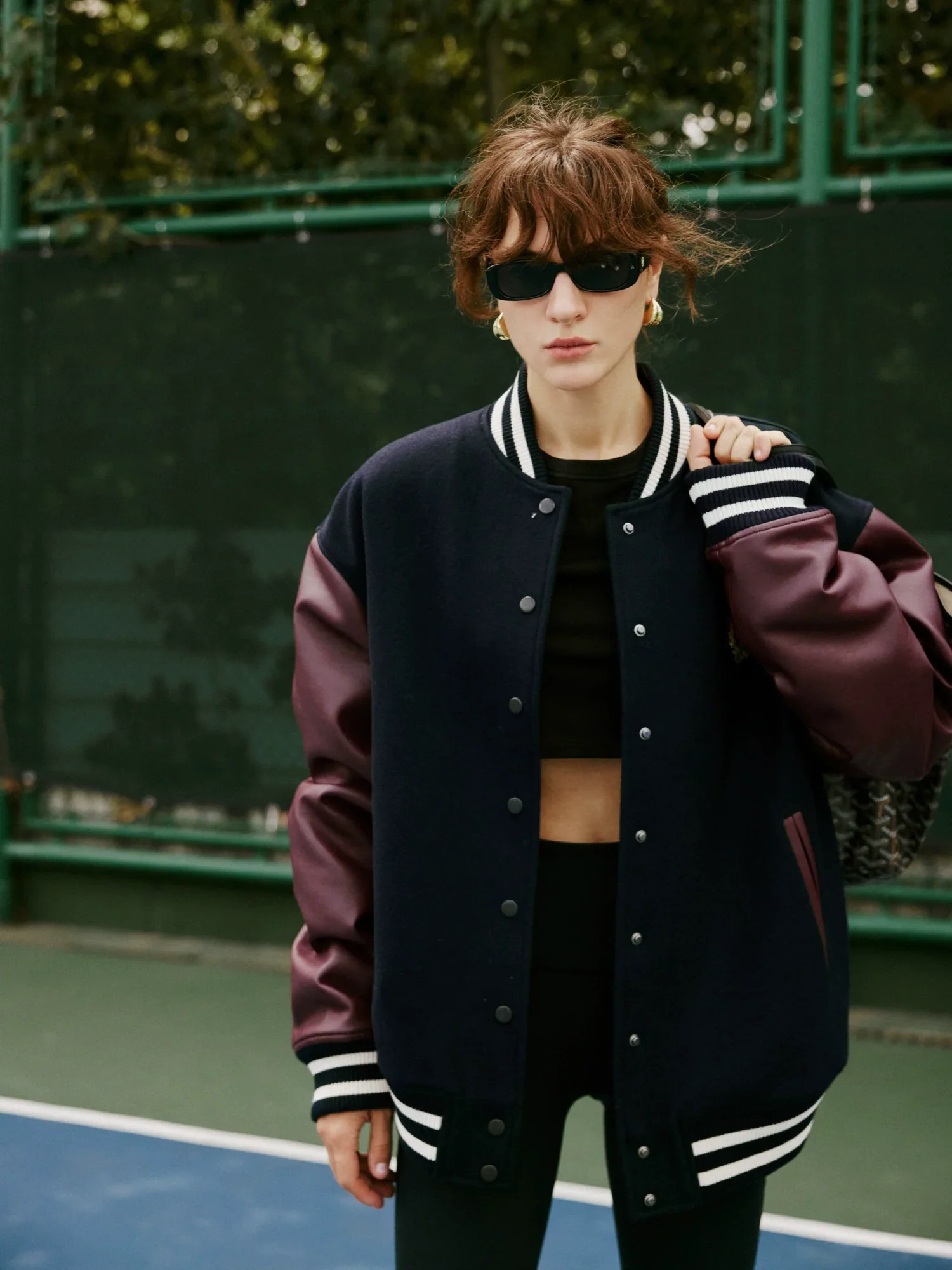 Two-Tone Wool-Twill Varsity Jacket - Image 2