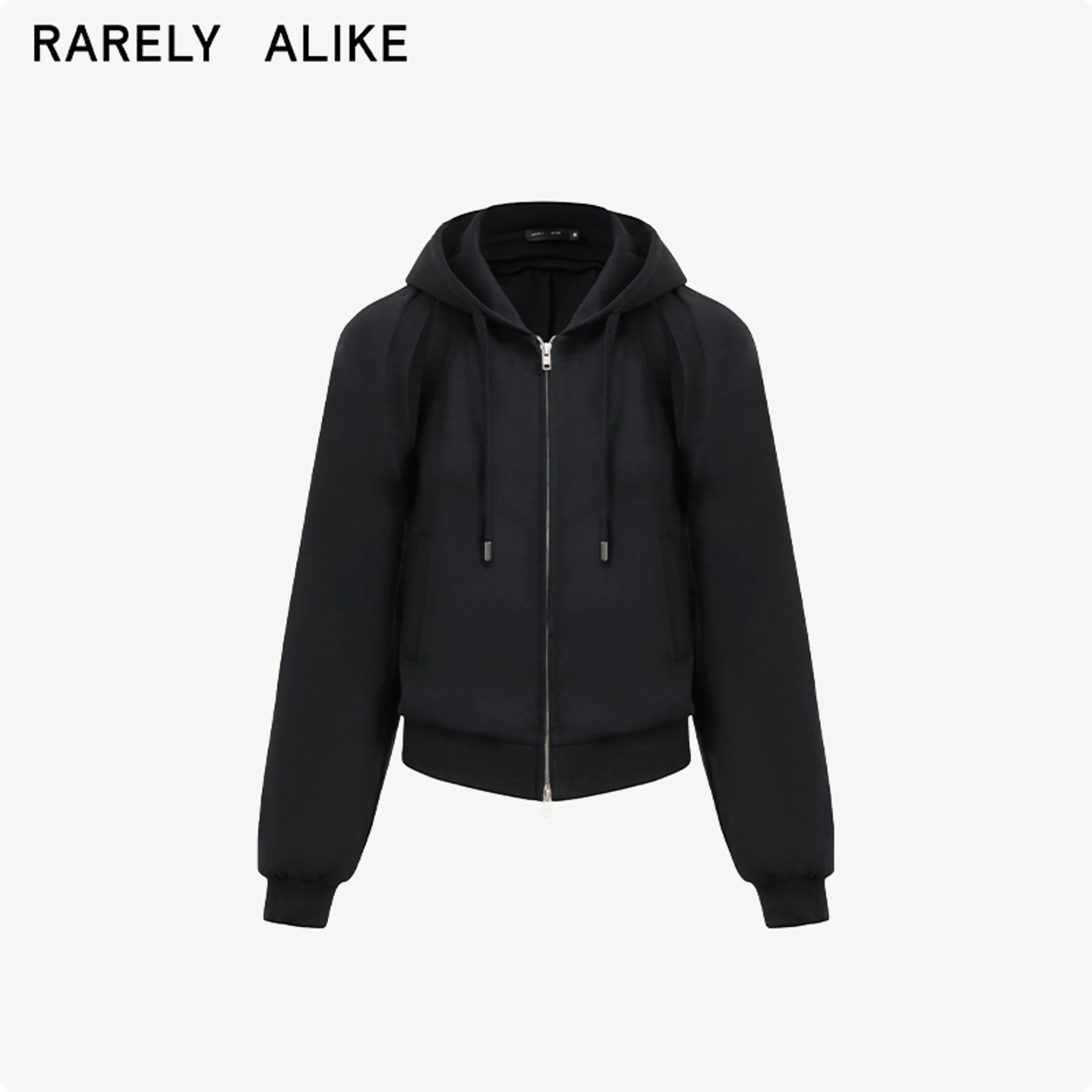Two-Way Detachable Zipper Hooded Sweatshirt - Image 9