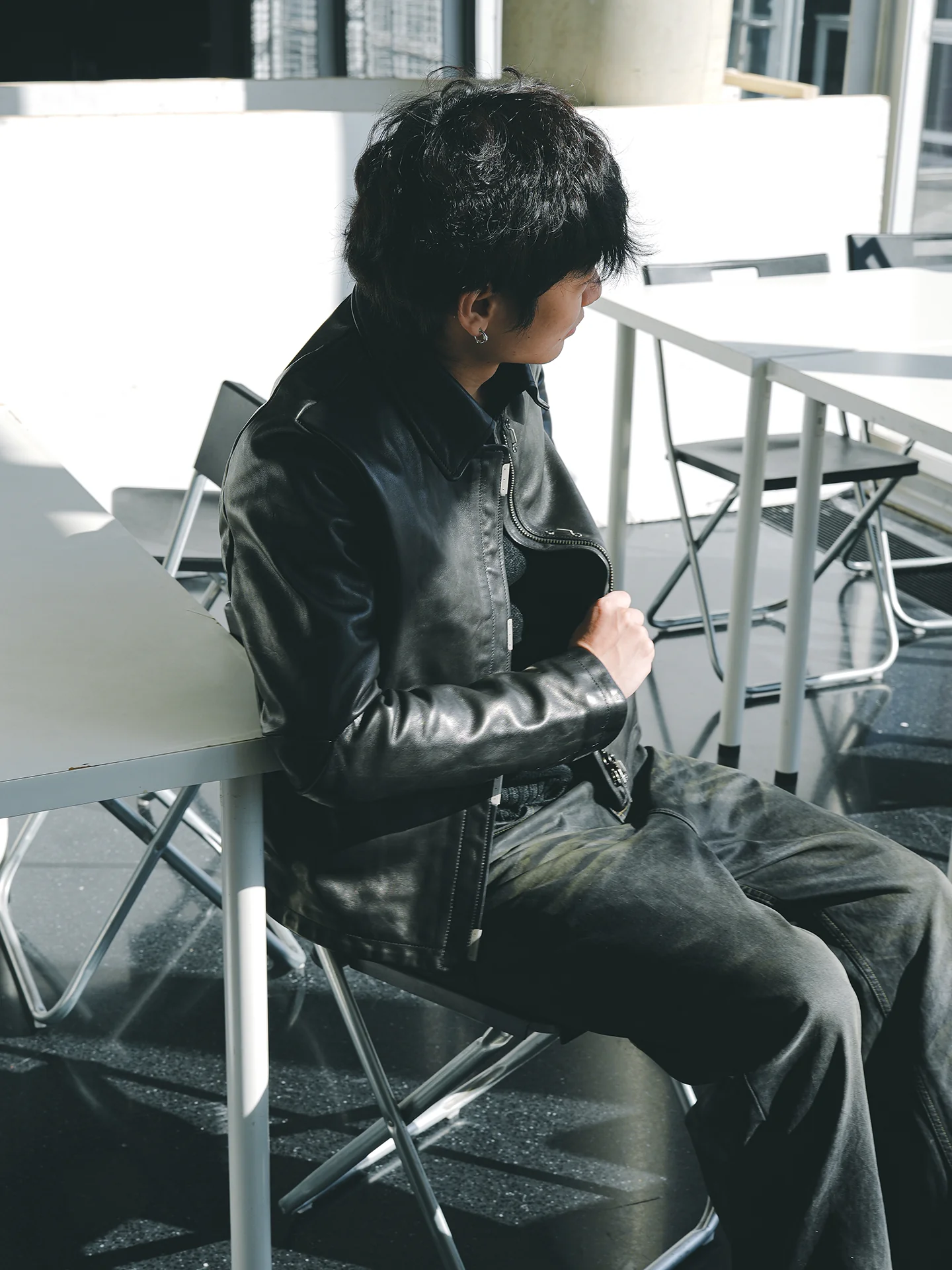 Two-Way Zip Cowhide Jacket - Image 2
