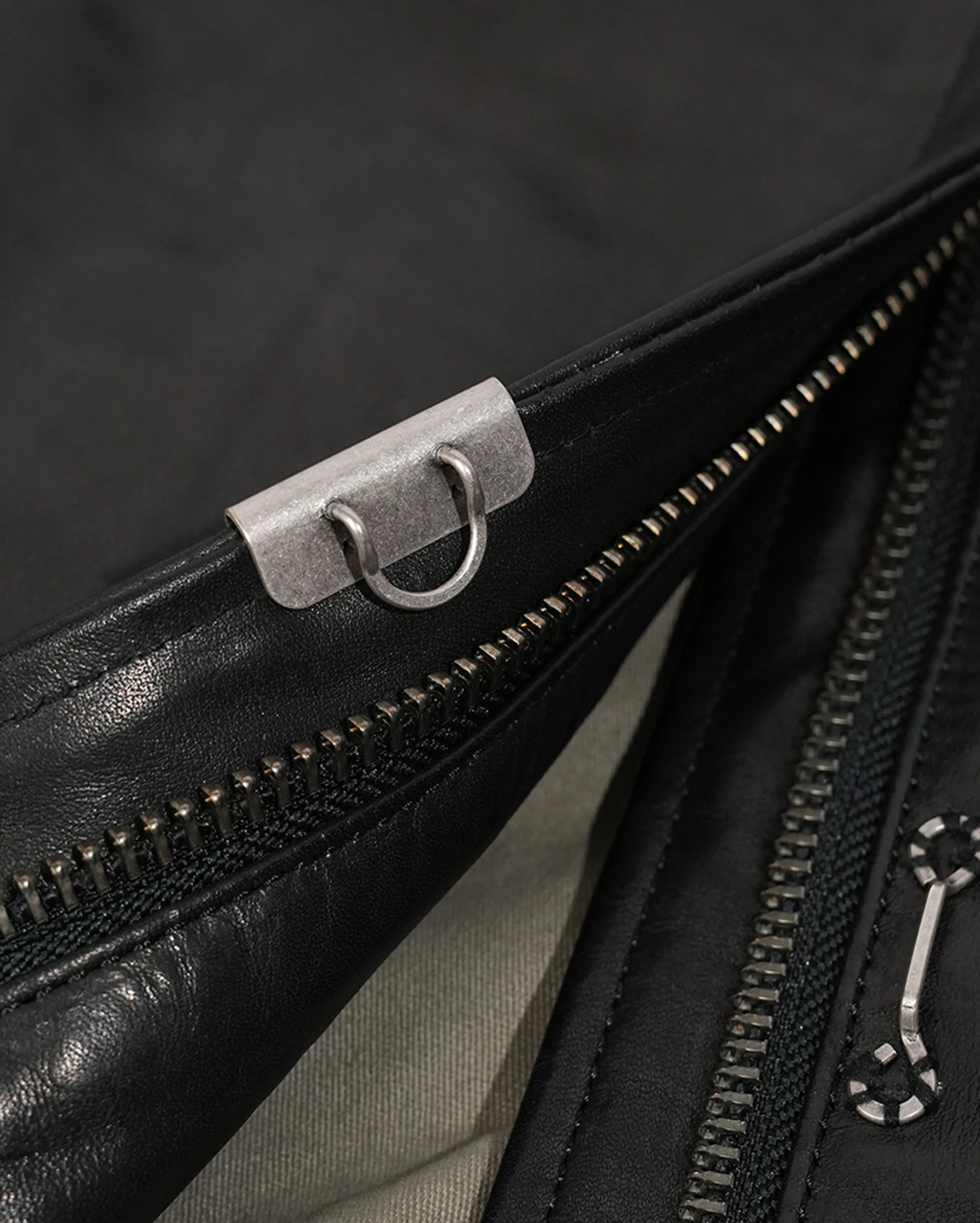 Two-Way Zip Cowhide Jacket - Image 6