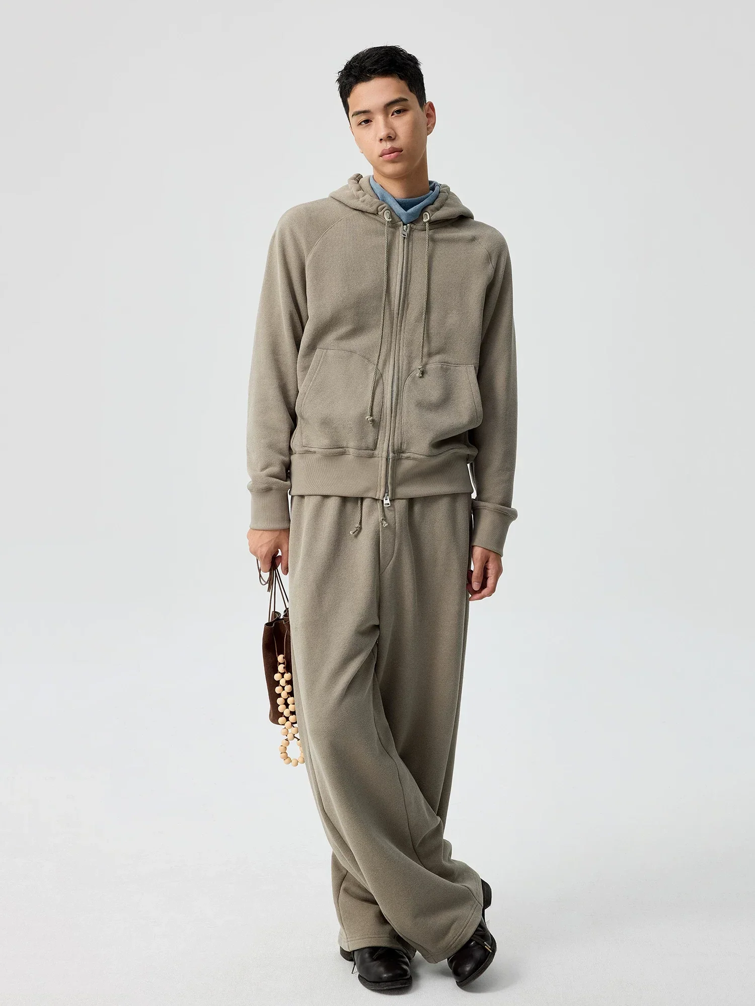 Two-Way Zip Raglan Hoodie - Image 5