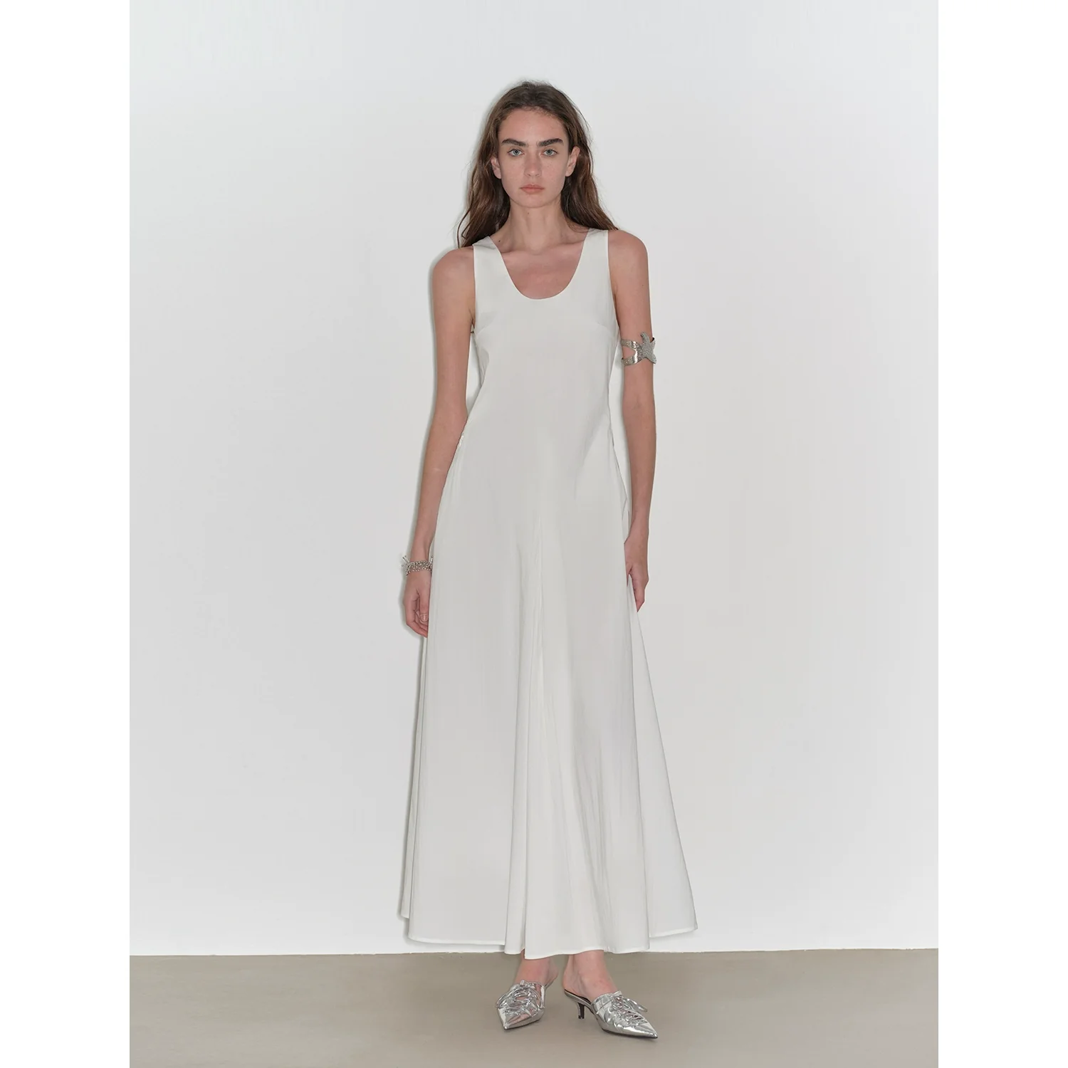 U-Neck A-Line Maxi Dress - Image 6