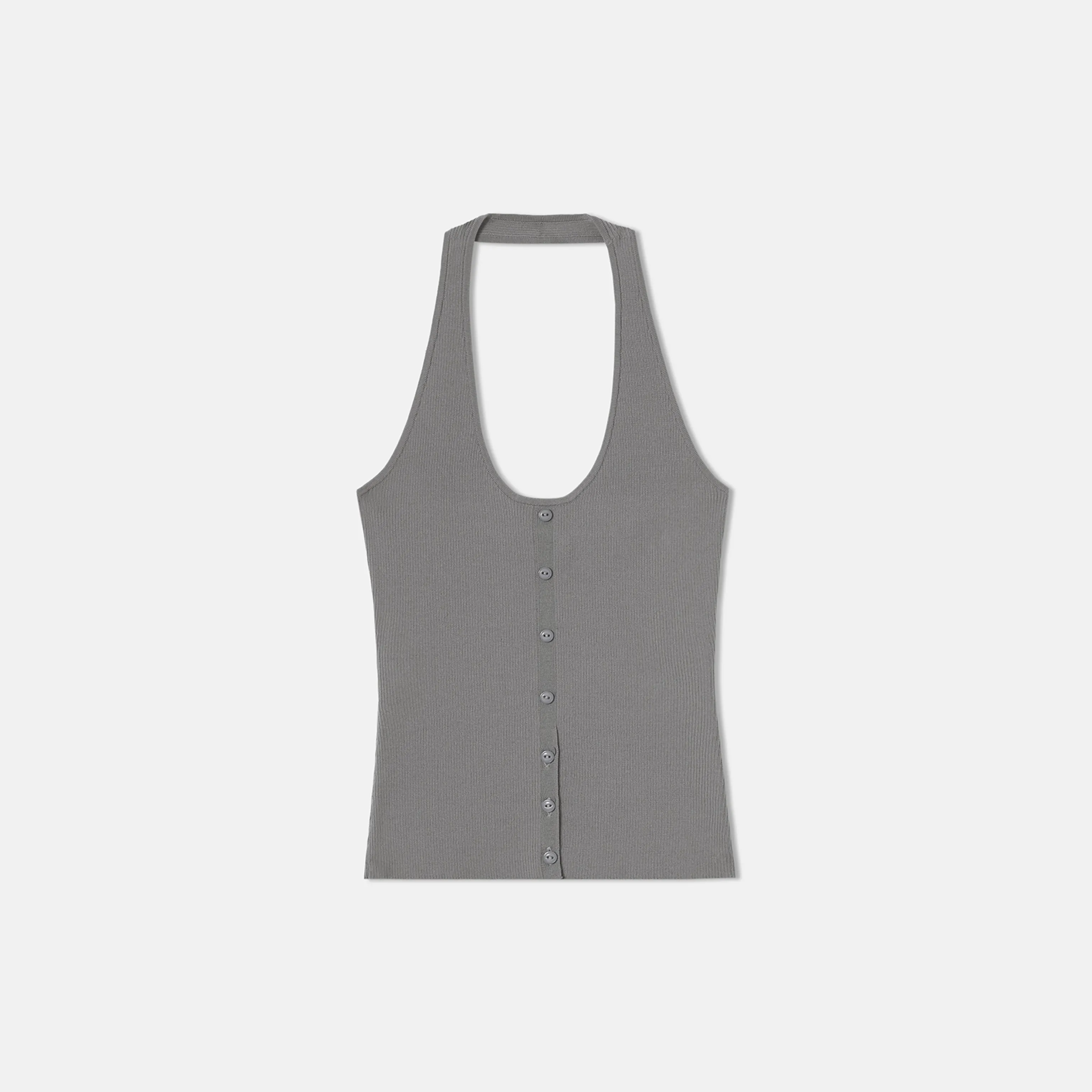 U-neck Halter Tank & V-neck Cardigan - Image 10