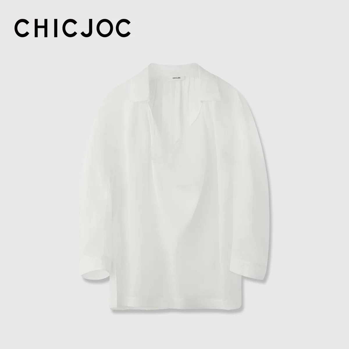 UltrafineRamieDraped-CollarShirt - Image 6