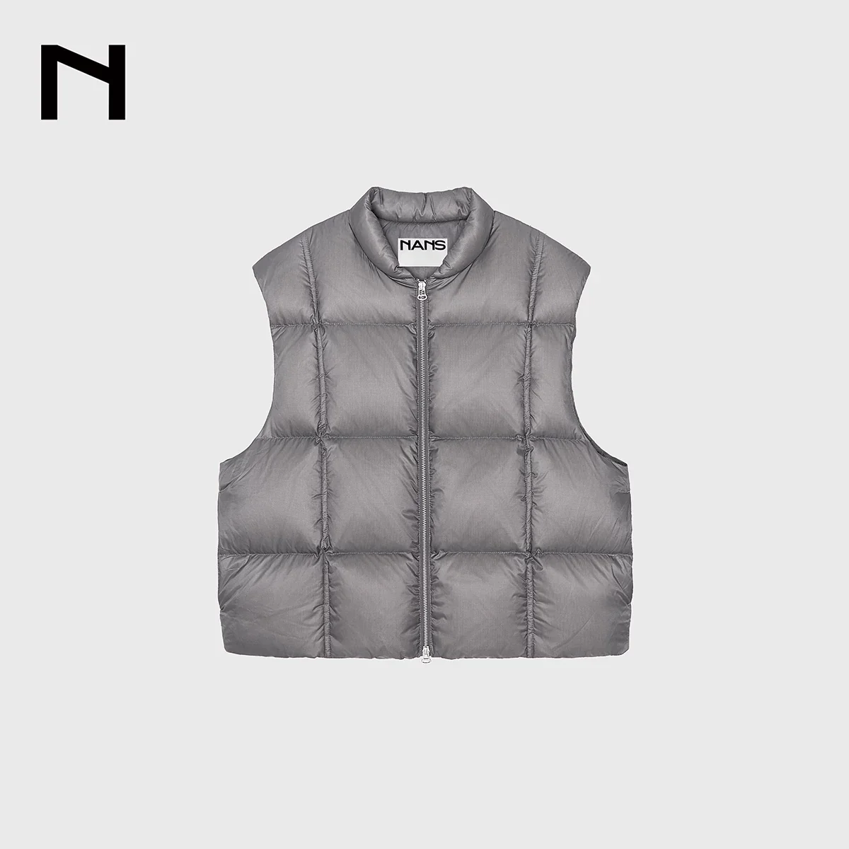 Ultralight Down Check Quilted Vest - Image 7