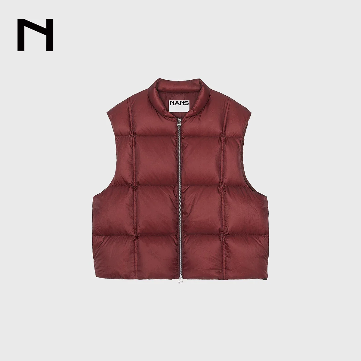Ultralight Down Check Quilted Vest - Image 8