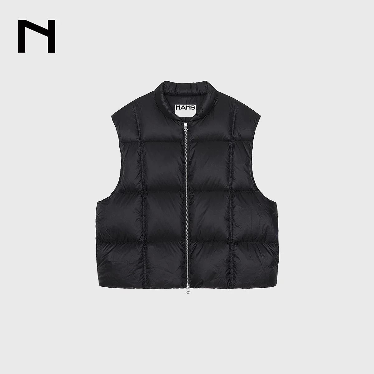 Ultralight Down Check Quilted Vest - Image 9