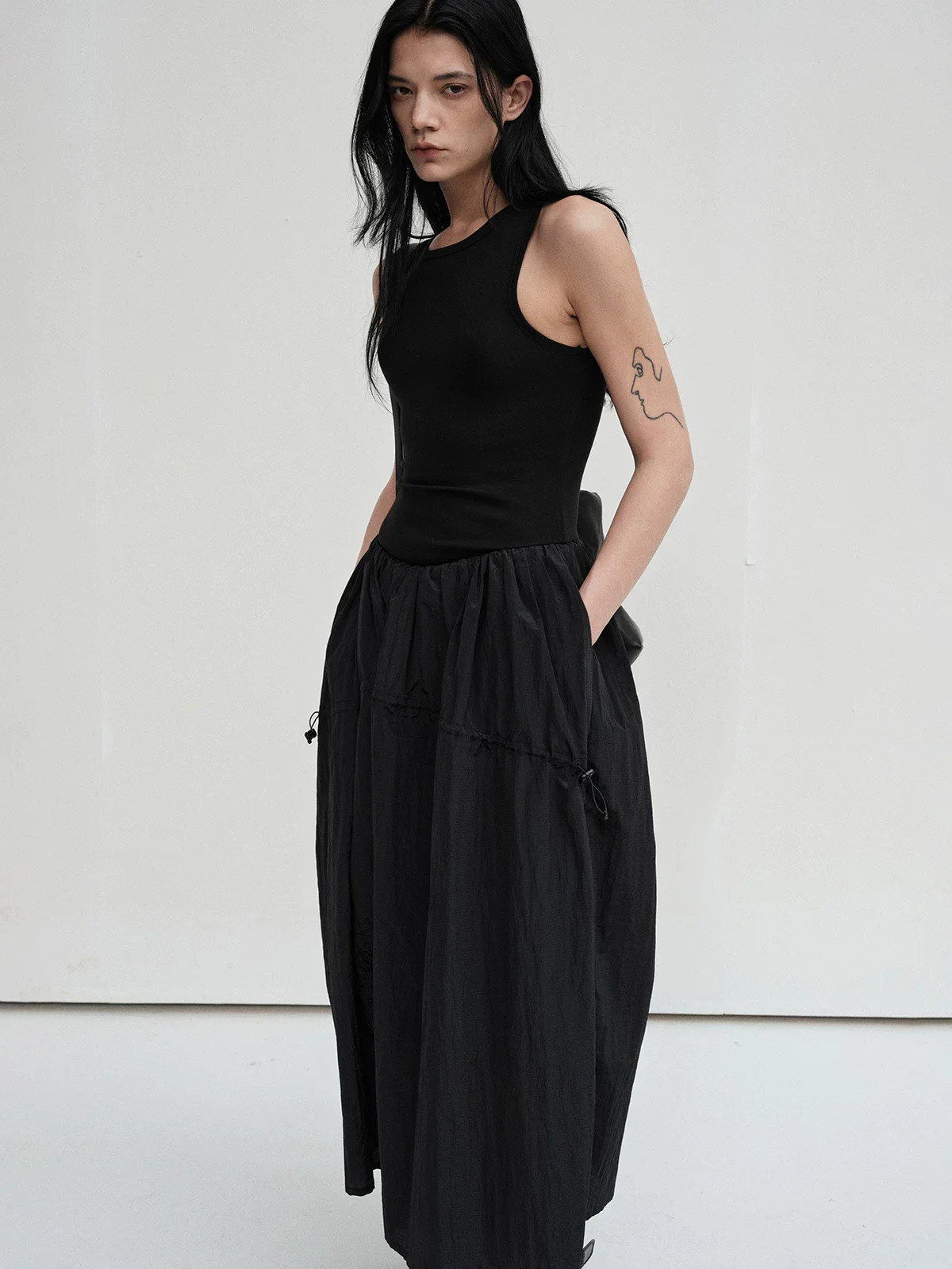 Ultralight Nylon Drawcord Tank Dress - Image 5